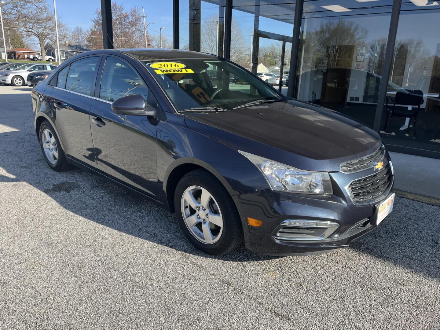 2016 Blue Chevrolet Cruze Limited 1LT Auto (1G1PE5SB6G7) with an 1.4L L4 DOHC 16V TUR engine, 6-Speed Automatic transmission, located at 1633 W Kimberly, Davenport, IA, 52806, (563) 323-5341, 41.559456, -90.598732 - Photo#2