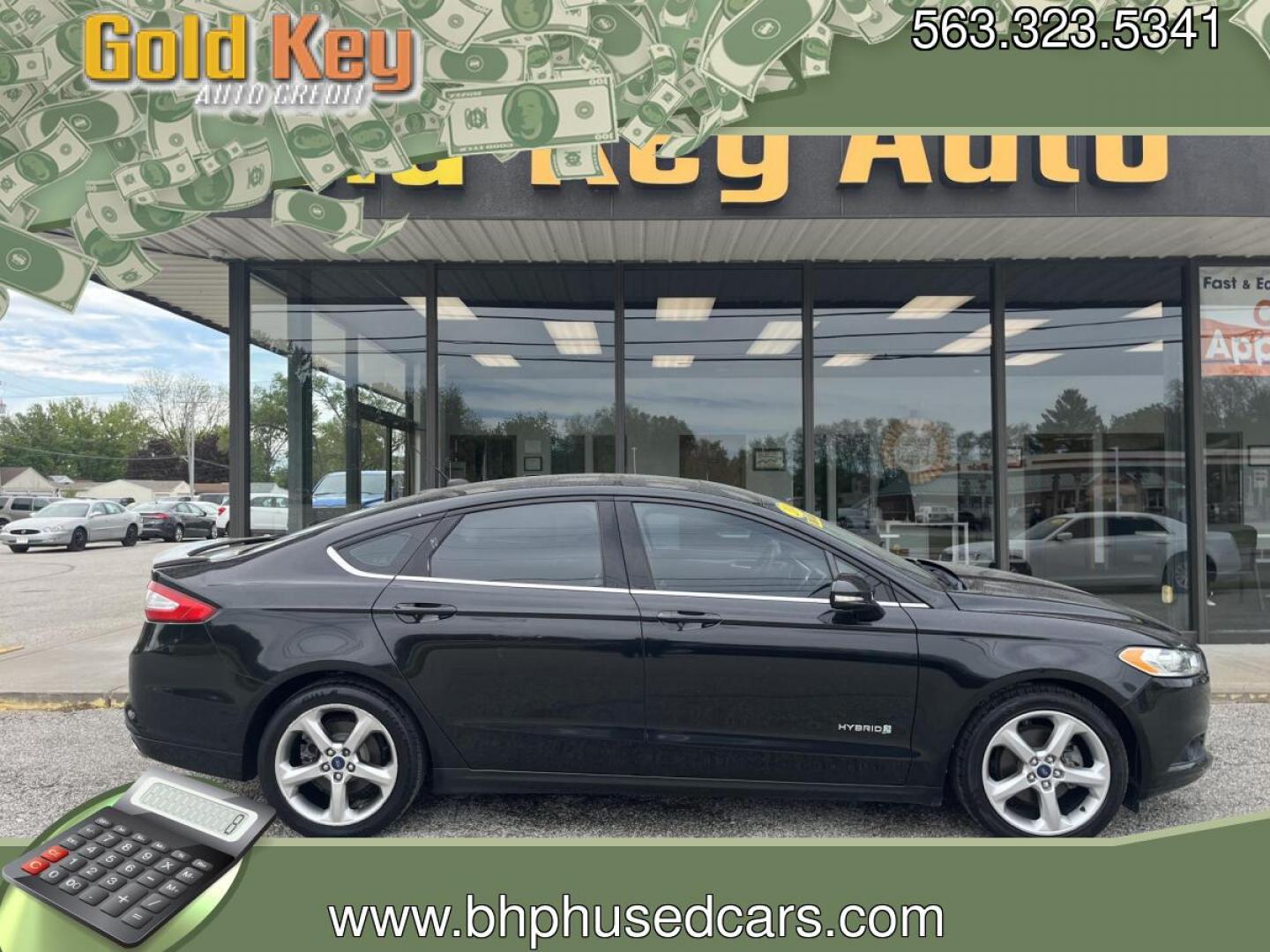2014 Sterling Gray Metall Ford Fusion Hybrid SE (3FA6P0LU9ER) with an 2.0L L4 DOHC 16V HYB engine, CVT transmission, located at 1633 W Kimberly, Davenport, IA, 52806, (563) 323-5341, 41.559456, -90.598732- Photo#0