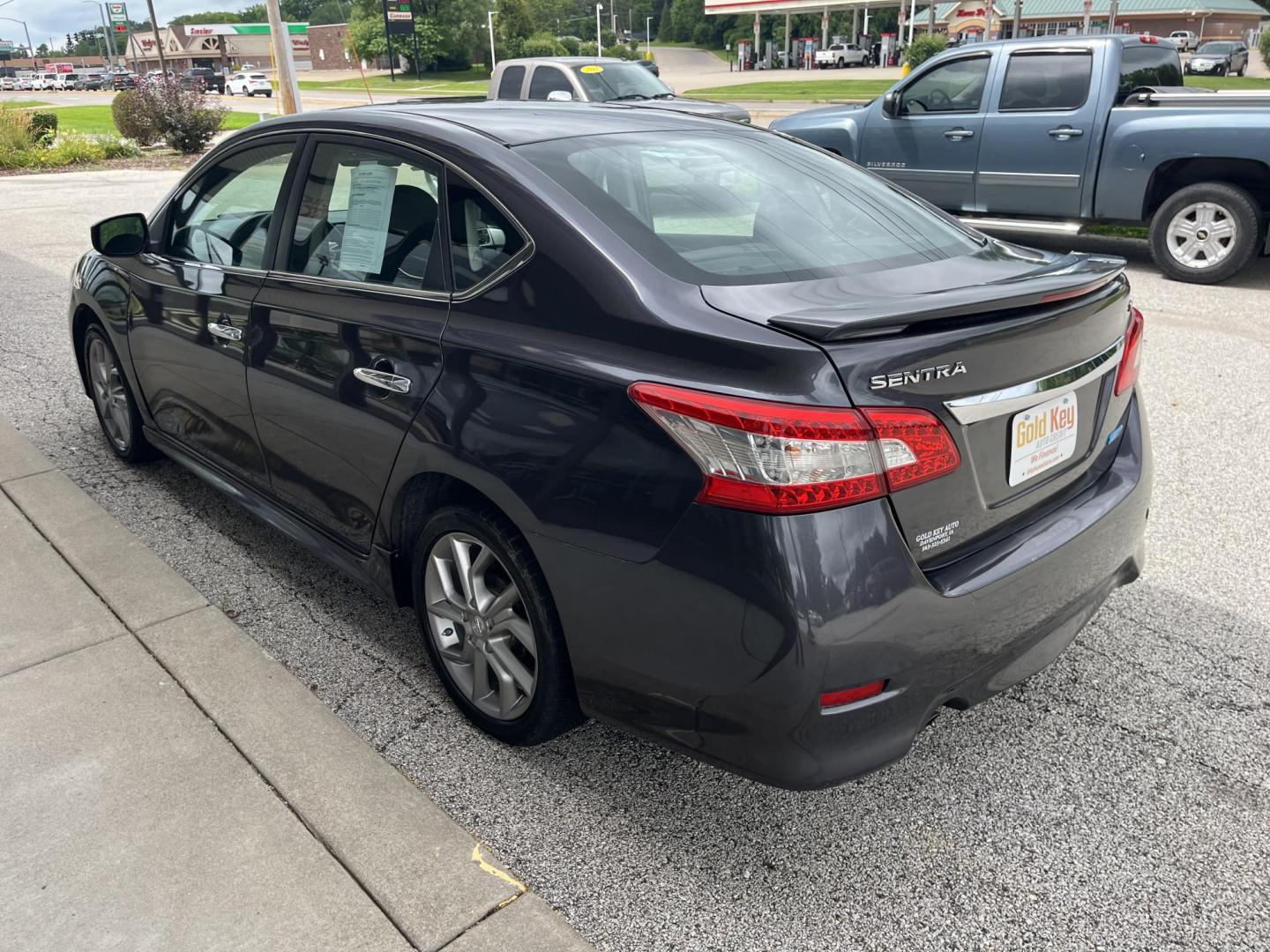2013 Amethyst Gray Nissan Sentra SR (3N1AB7AP4DL) with an 1.8L L4 SFI DOHC 16 engine, Continuously Variabl transmission, located at 1633 W Kimberly, Davenport, IA, 52806, (563) 323-5341, 41.559456, -90.598732 - Photo#3