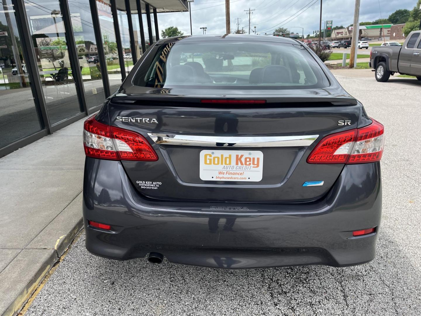 2013 Amethyst Gray Nissan Sentra SR (3N1AB7AP4DL) with an 1.8L L4 SFI DOHC 16 engine, Continuously Variabl transmission, located at 1633 W Kimberly, Davenport, IA, 52806, (563) 323-5341, 41.559456, -90.598732 - Photo#4