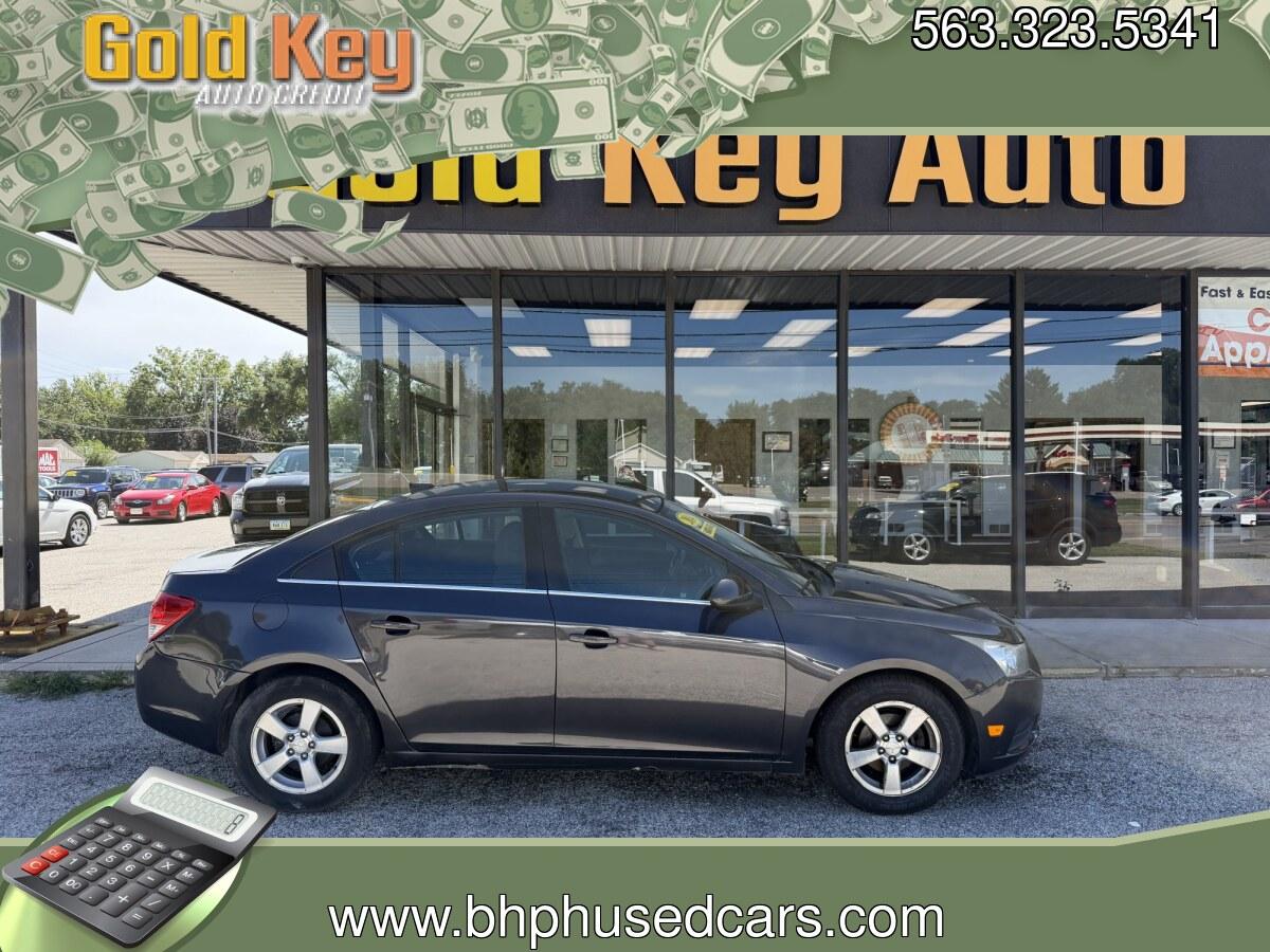 2014 Tungsten Metallic Chevrolet Cruze 1LT Auto (1G1PC5SB0E7) with an 1.4L L4 DOHC 16V TUR engine, 6-Speed Automatic transmission, located at 1633 W Kimberly, Davenport, IA, 52806, (563) 323-5341, 41.559456, -90.598732- Photo#0