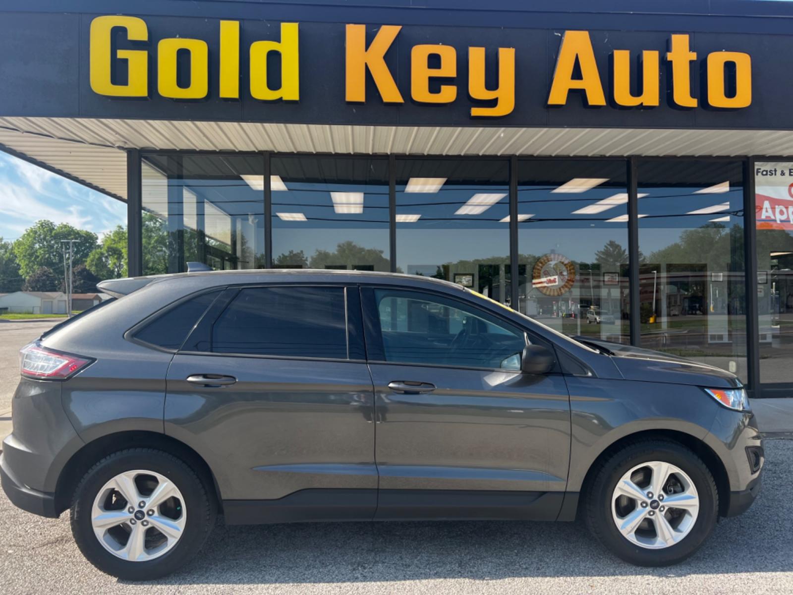 2017 Magnetic Metallic Ford Edge SE AWD (2FMPK4G93HB) with an 2.0L L4 DOHC 16V engine, 6-Speed Automatic transmission, located at 1633 W Kimberly, Davenport, 52806, (563) 323-5341, 41.559456, -90.598732 - Photo #0