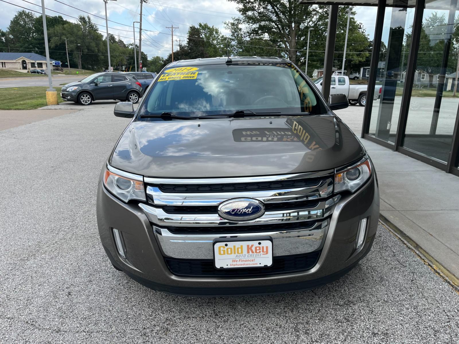 2014 Kodiak Brown Metallic Ford Edge Limited AWD (2FMDK4KCXEB) with an 3.5L V6 DOHC 24V engine, 6-Speed Automatic transmission, located at 1633 W Kimberly, Davenport, 52806, (563) 323-5341, 41.559456, -90.598732 - Photo #1