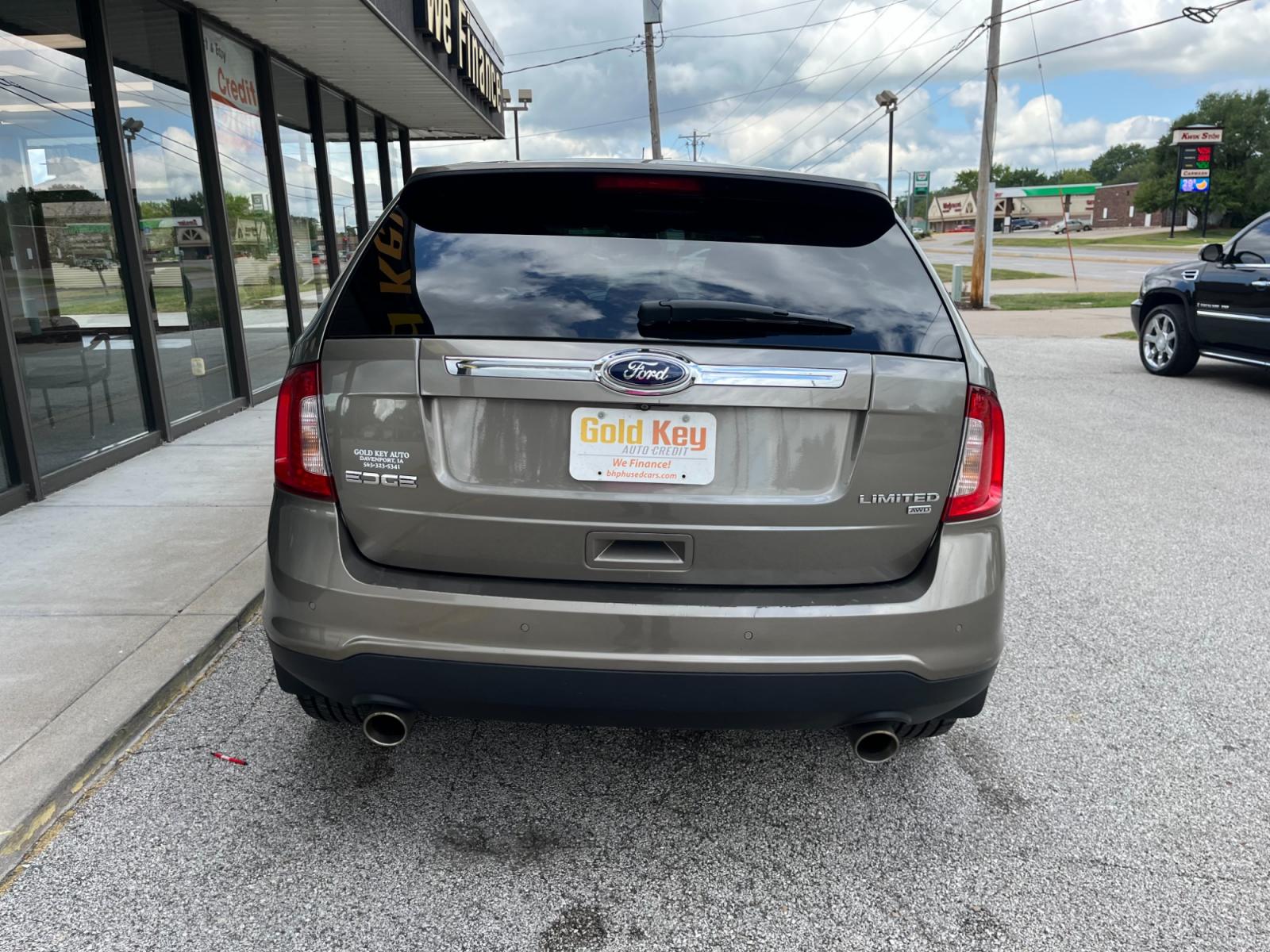 2014 Kodiak Brown Metallic Ford Edge Limited AWD (2FMDK4KCXEB) with an 3.5L V6 DOHC 24V engine, 6-Speed Automatic transmission, located at 1633 W Kimberly, Davenport, 52806, (563) 323-5341, 41.559456, -90.598732 - Photo #4