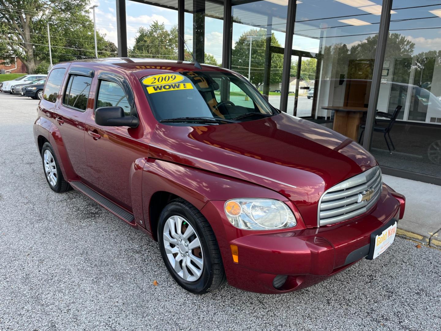 2009 Victory Red Chevrolet HHR LS (3GNCA13B69S) with an 2.2L L4 DOHC 16V engine, 4-Speed Automatic transmission, located at 1633 W Kimberly, Davenport, IA, 52806, (563) 323-5341, 41.559456, -90.598732 - Photo#2