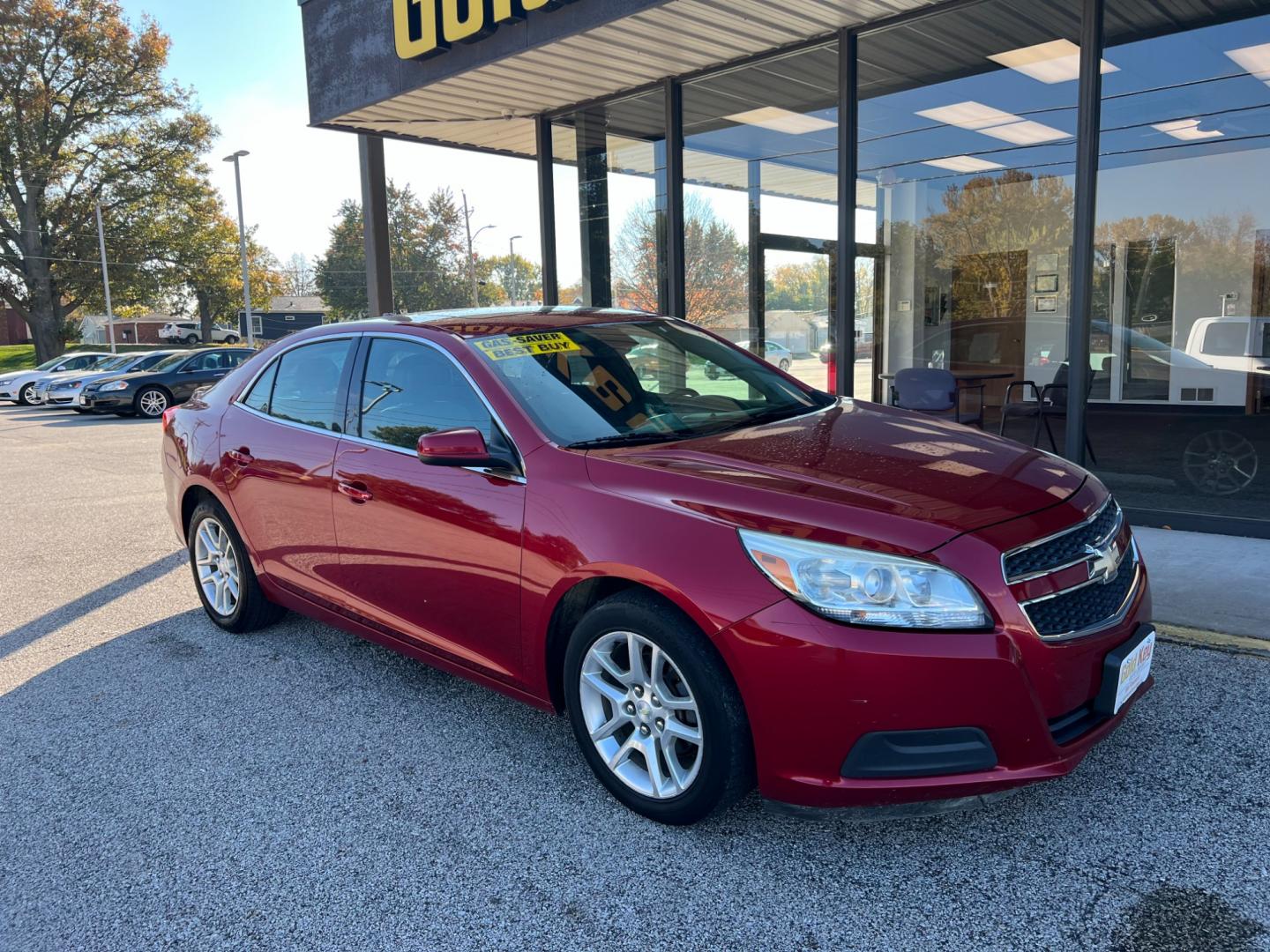 2013 Crystal Red Tintcoat Chevrolet Malibu ECO 1SA (1G11D5RR2DF) with an 2.4L L4 DOHC 16V engine, 6-Speed Automatic transmission, located at 1633 W Kimberly, Davenport, IA, 52806, (563) 323-5341, 41.559456, -90.598732 - Photo#2