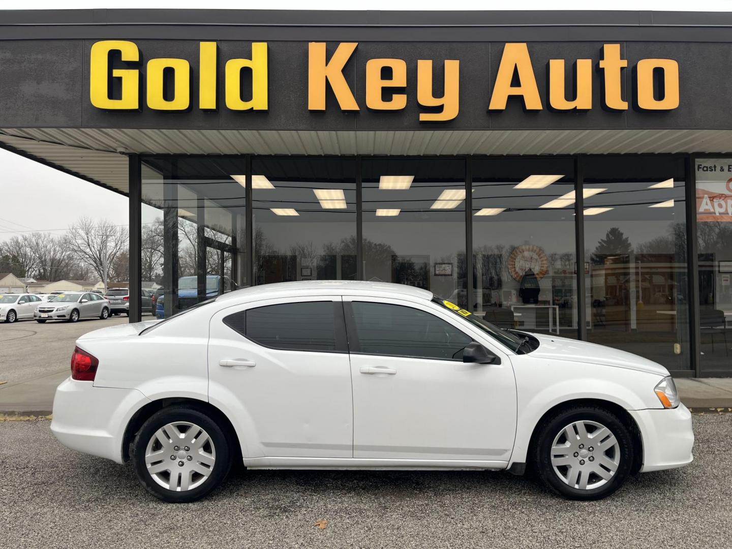 2014 Bright White Clearco Dodge Avenger SE (1C3CDZAB6EN) with an 2.4L L4 DOHC 16V engine, 4-Speed Automatic transmission, located at 1633 W Kimberly, Davenport, IA, 52806, (563) 323-5341, 41.559456, -90.598732 - Photo#0