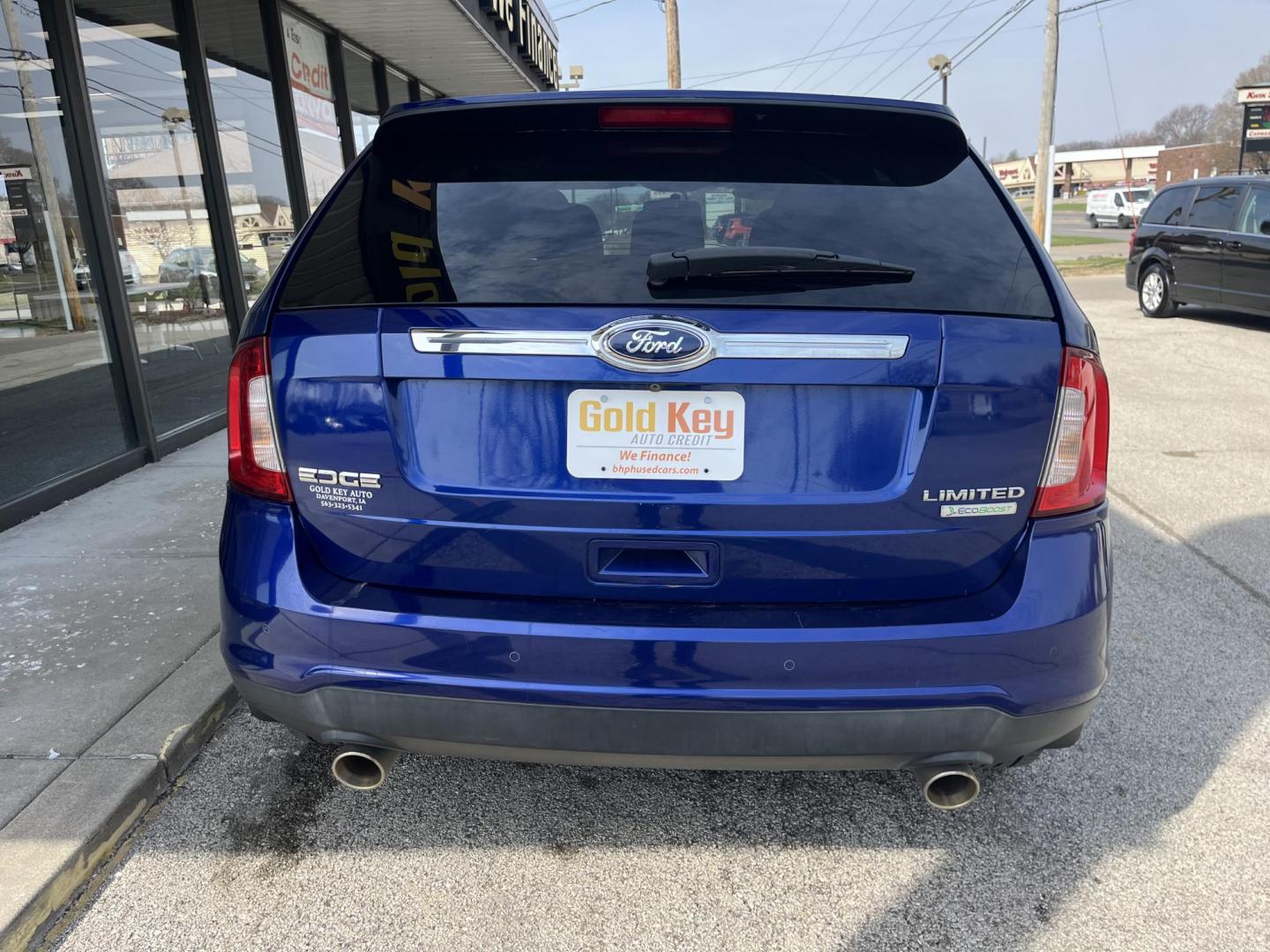 2013 Deep Impact Blue Metallic Ford Edge SE AWD (2FMDK4GC0DB) with an 3.5L V6 DOHC 24V engine, 6-Speed Automatic transmission, located at 1633 W Kimberly, Davenport, IA, 52806, (563) 323-5341, 41.559456, -90.598732 - Photo#4