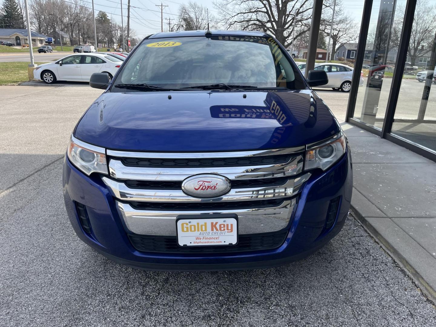 2013 Deep Impact Blue Metallic Ford Edge SE AWD (2FMDK4GC0DB) with an 3.5L V6 DOHC 24V engine, 6-Speed Automatic transmission, located at 1633 W Kimberly, Davenport, IA, 52806, (563) 323-5341, 41.559456, -90.598732 - Photo#1