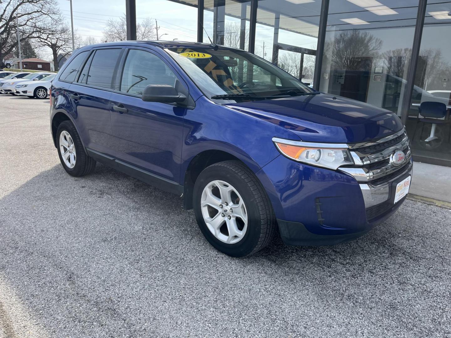 2013 Deep Impact Blue Metallic Ford Edge SE AWD (2FMDK4GC0DB) with an 3.5L V6 DOHC 24V engine, 6-Speed Automatic transmission, located at 1633 W Kimberly, Davenport, IA, 52806, (563) 323-5341, 41.559456, -90.598732 - Photo#2