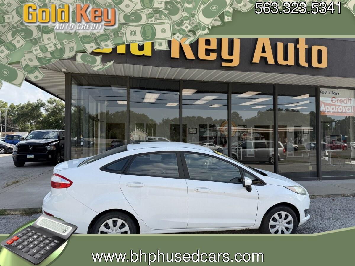 2015 Oxford White Ford Fiesta S Sedan (3FADP4AJXFM) with an 1.6L L4 DOHC 16V engine, located at 1633 W Kimberly, Davenport, IA, 52806, (563) 323-5341, 41.559456, -90.598732- Photo#0