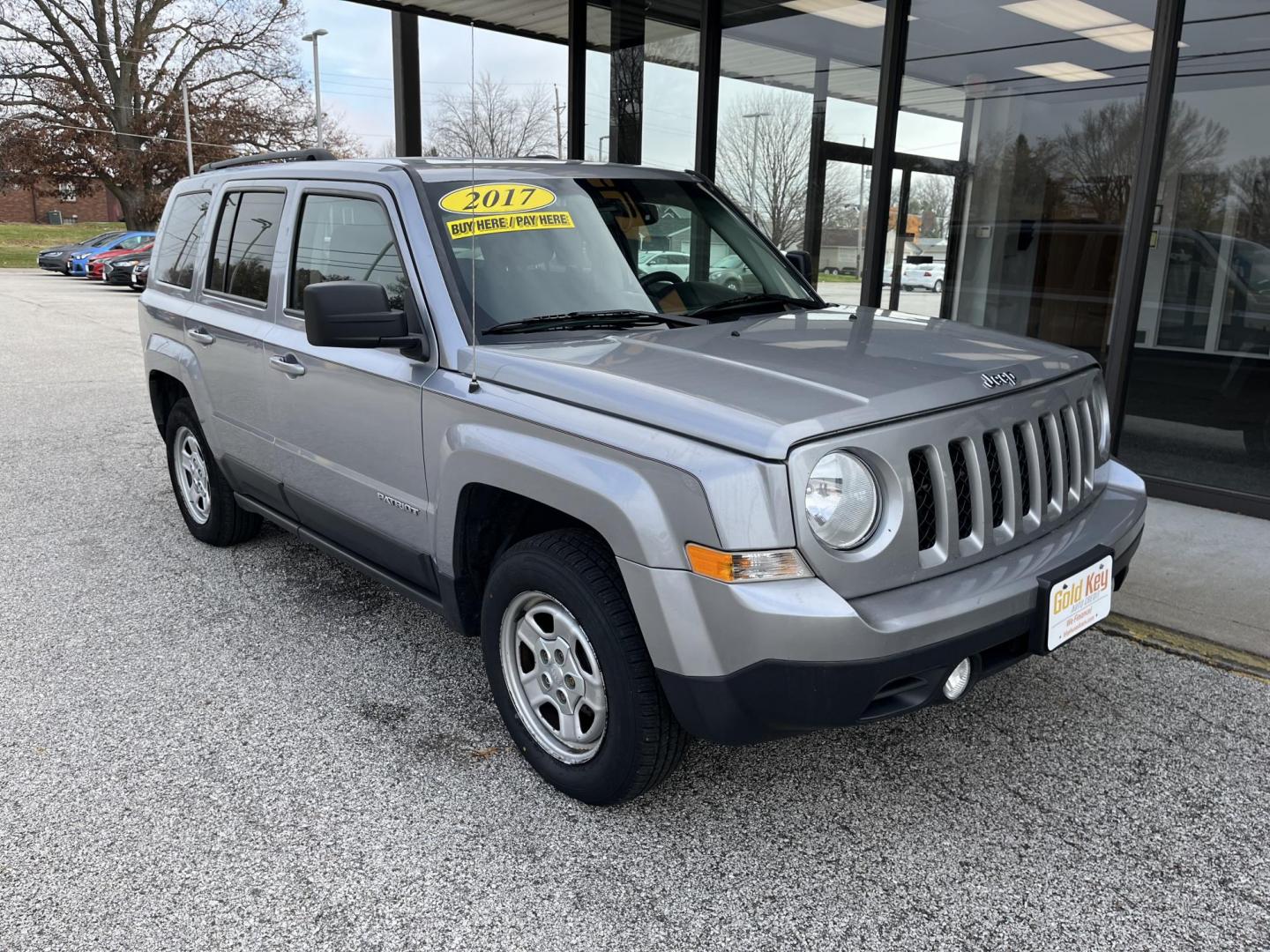 2017 Billet Silver Metall Jeep Patriot Sport 2WD (1C4NJPBB8HD) with an 2.4L L4 DOHC 16V engine, located at 1633 W Kimberly, Davenport, IA, 52806, (563) 323-5341, 41.559456, -90.598732 - Photo#2