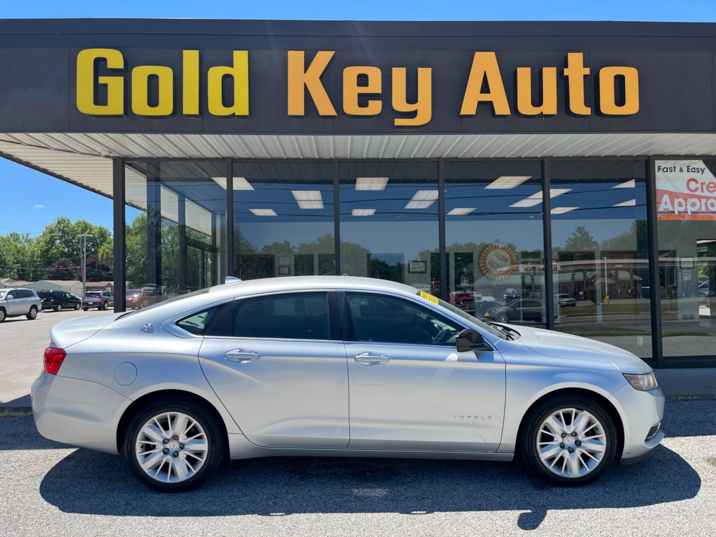 2014 Silver Ice Metallic Chevrolet Impala LS (1G11Y5SLXEU) with an 2.5L L4 DOHC 16V engine, 6-Speed Automatic transmission, located at 1633 W Kimberly, Davenport, IA, 52806, (563) 323-5341, 41.559456, -90.598732 - Photo#0
