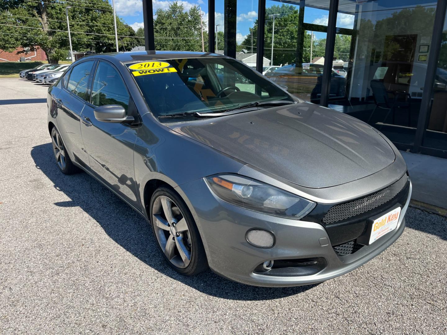 2013 Maximum Steel Metallic Dodge Dart Limited (1C3CDFCB7DD) with an 2.0L L4 DOHC 16V TURBO engine, located at 1633 W Kimberly, Davenport, IA, 52806, (563) 323-5341, 41.559456, -90.598732 - Photo#2