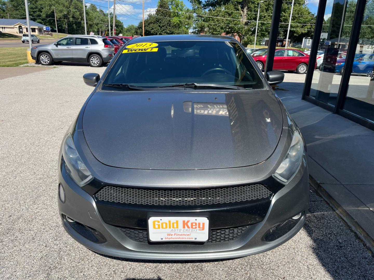 2013 Maximum Steel Metallic Dodge Dart Limited (1C3CDFCB7DD) with an 2.0L L4 DOHC 16V TURBO engine, located at 1633 W Kimberly, Davenport, IA, 52806, (563) 323-5341, 41.559456, -90.598732 - Photo#1