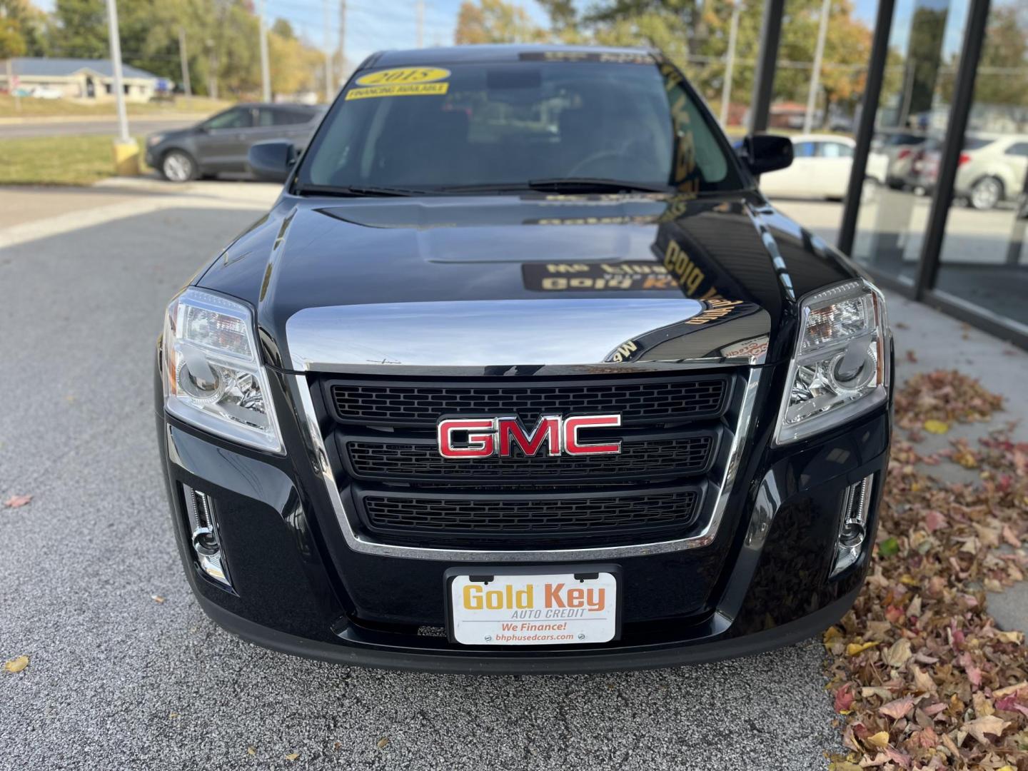 2015 Carbon Black Metallic GMC Terrain SLE1 FWD (2GKALMEKXF6) with an 2.4L L4 DOHC 16V engine, 6-Speed Automatic transmission, located at 1633 W Kimberly, Davenport, IA, 52806, (563) 323-5341, 41.559456, -90.598732 - Photo#1