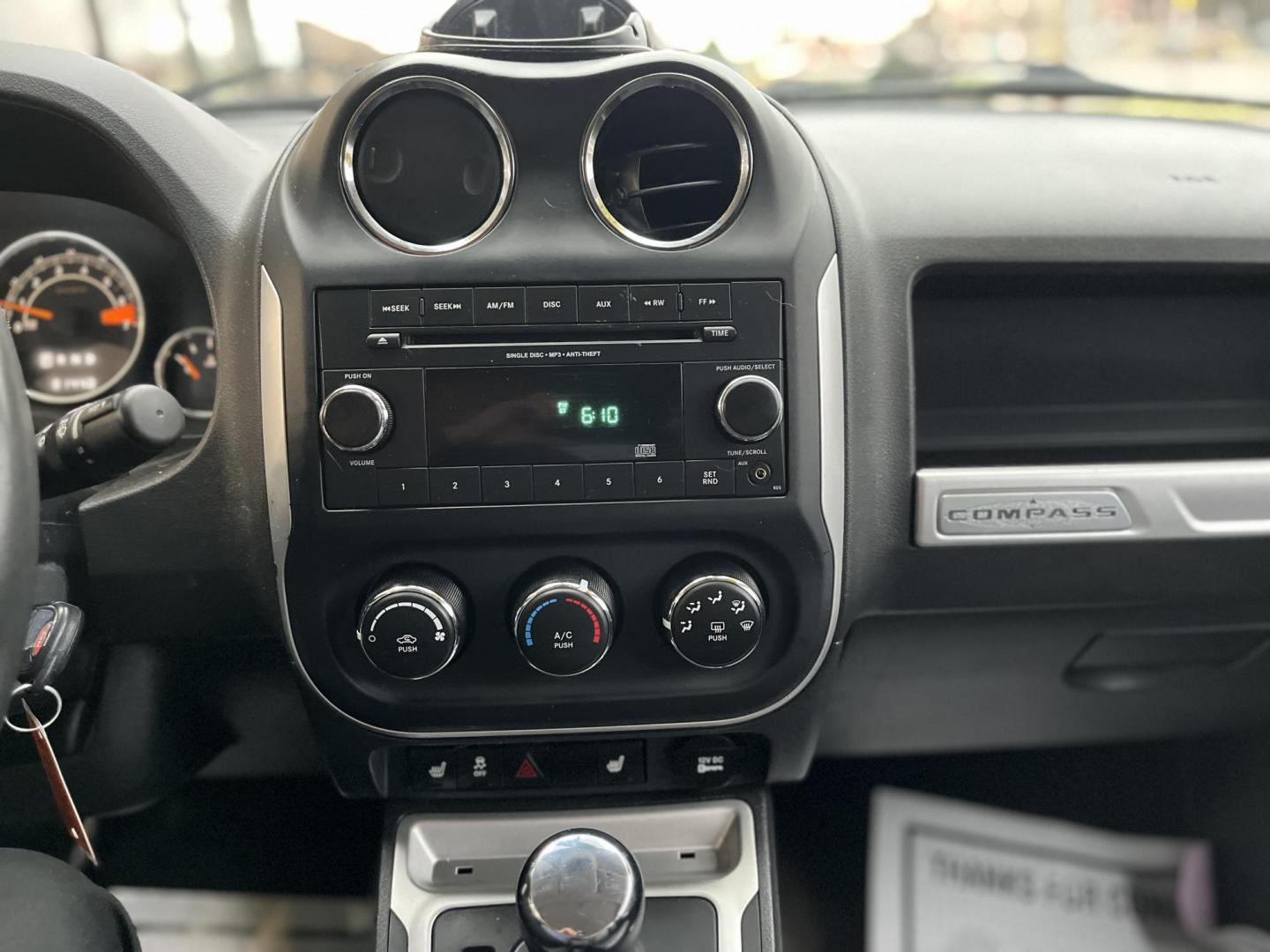 2015 Black Clear Coat Jeep Compass Latitude 4WD (1C4NJDEB1FD) with an 2.4L L4 DOHC 16V engine, 6-Speed Automatic transmission, located at 1633 W Kimberly, Davenport, IA, 52806, (563) 323-5341, 41.559456, -90.598732 - Photo#6