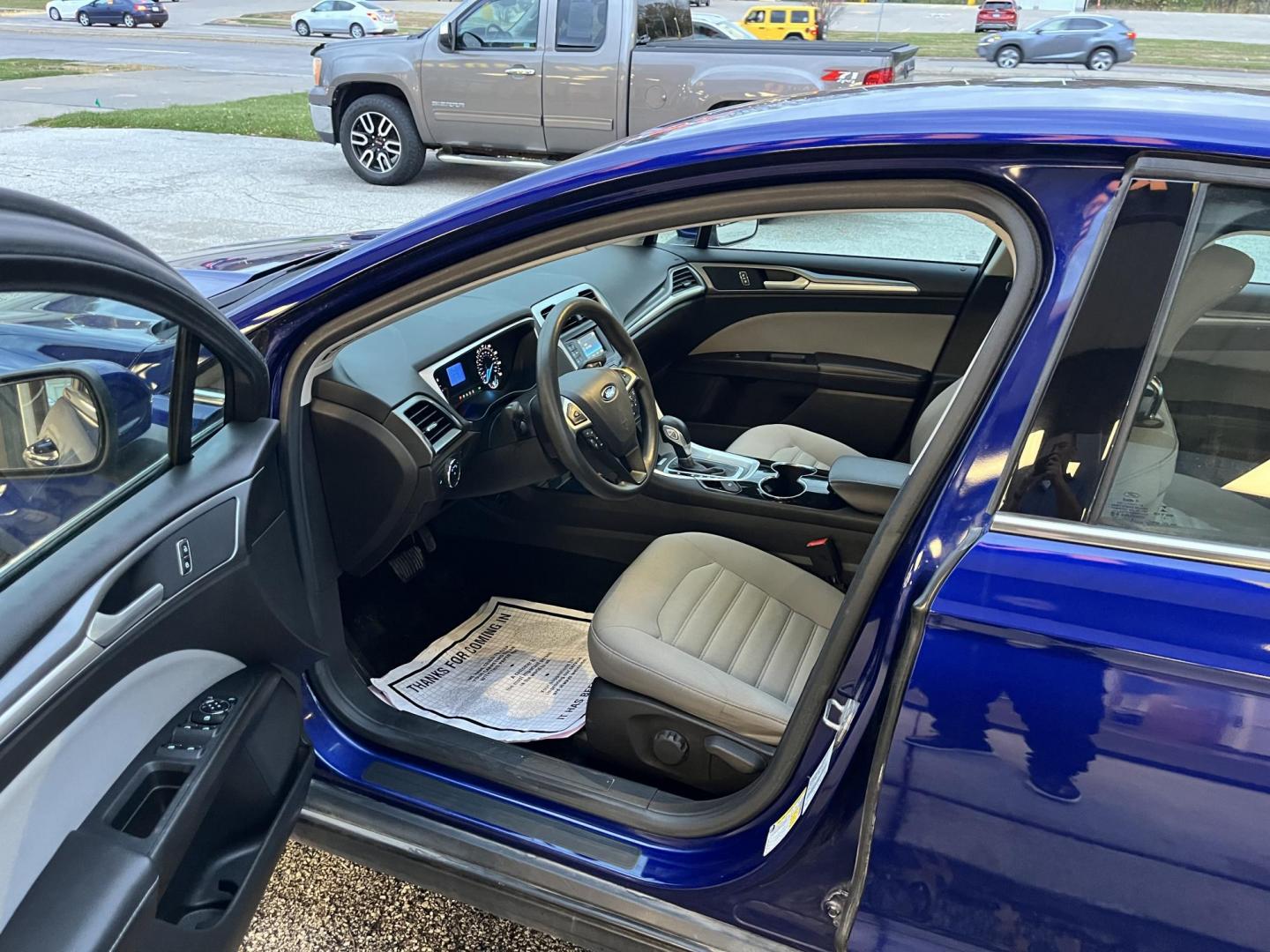 2014 Deep Impact Blue Ford Fusion S (1FA6P0G75E5) with an 2.5L L4 DOHC 16V engine, located at 1633 W Kimberly, Davenport, IA, 52806, (563) 323-5341, 41.559456, -90.598732 - Photo#8