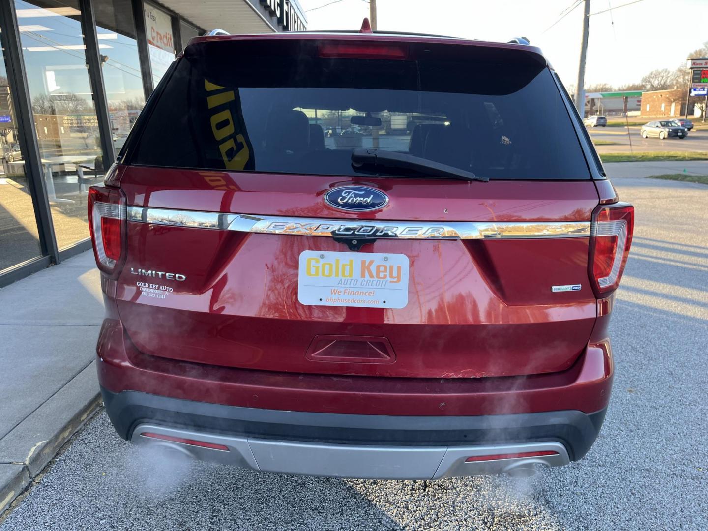 2016 Ruby Red Metallic Ti Ford Explorer Limited 4WD (1FM5K8FH1GG) with an 2.3L L4 DOHC 16V engine, 6-Speed Automatic transmission, located at 1633 W Kimberly, Davenport, IA, 52806, (563) 323-5341, 41.559456, -90.598732 - Photo#4