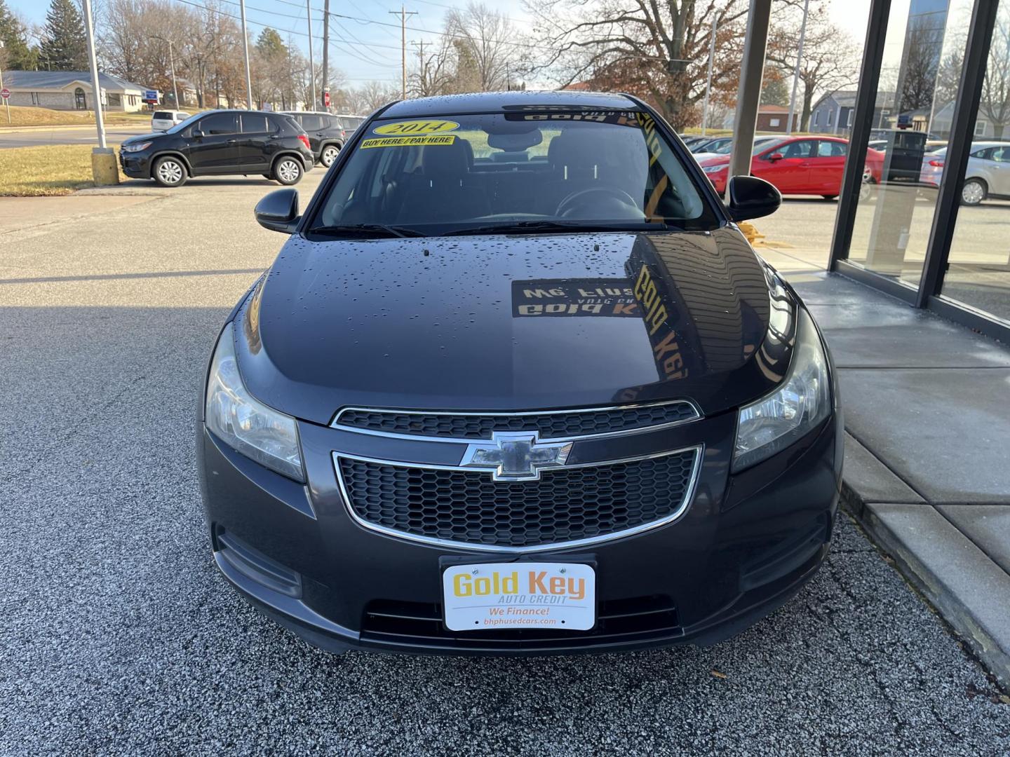 2014 Black Granite Metallic Chevrolet Cruze 1LT Auto (1G1PC5SB0E7) with an 1.4L L4 DOHC 16V TURBO engine, 6-Speed Automatic transmission, located at 1633 W Kimberly, Davenport, IA, 52806, (563) 323-5341, 41.559456, -90.598732 - Photo#1