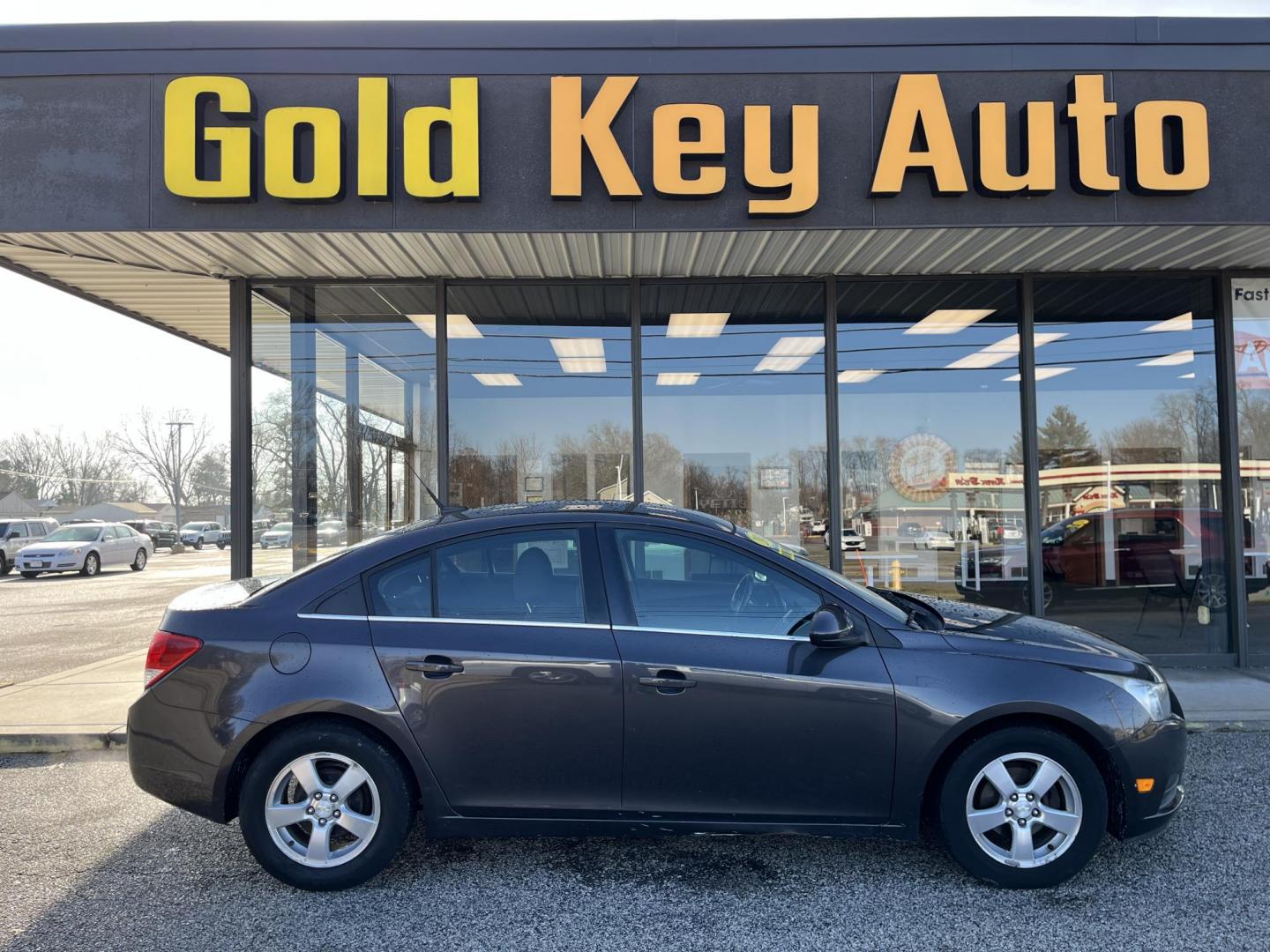 2014 Black Granite Metallic Chevrolet Cruze 1LT Auto (1G1PC5SB0E7) with an 1.4L L4 DOHC 16V TURBO engine, 6-Speed Automatic transmission, located at 1633 W Kimberly, Davenport, IA, 52806, (563) 323-5341, 41.559456, -90.598732 - Photo#0