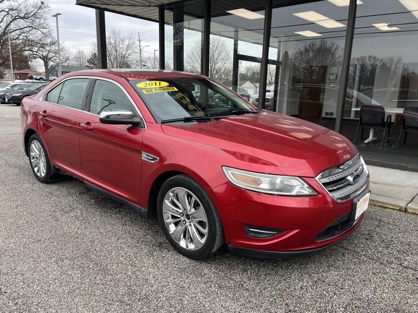 2011 Red Candy Metallic Tinted Clearcoat Ford Taurus Limited (1FAHP2JW2BG) with an Duratec 3.5L V-6 DOHC engine, located at 1633 W Kimberly, Davenport, IA, 52806, (563) 323-5341, 41.559456, -90.598732 - Photo#2