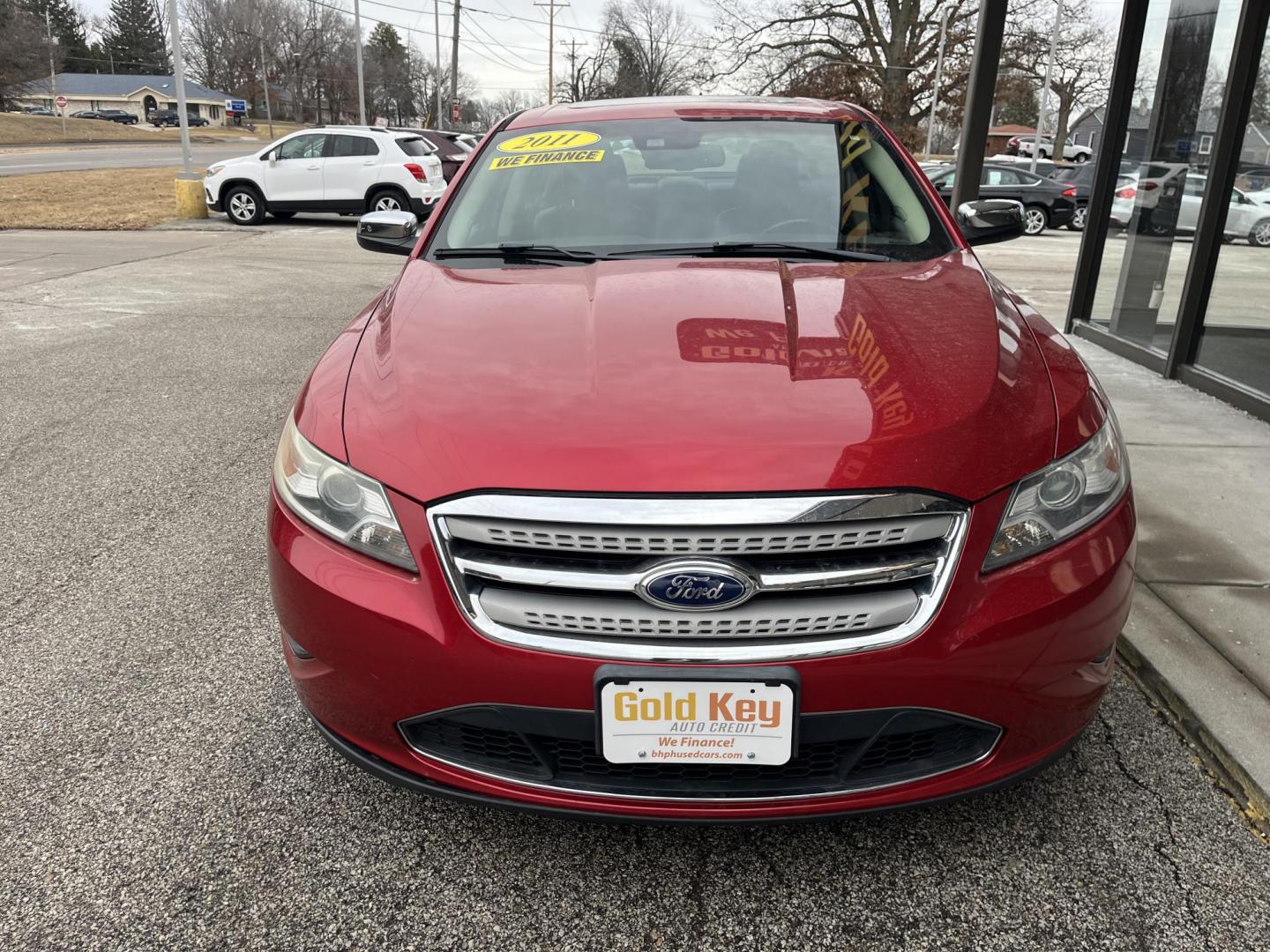 2011 Red Candy Metallic Tinted Clearcoat Ford Taurus Limited (1FAHP2JW2BG) with an Duratec 3.5L V-6 DOHC engine, located at 1633 W Kimberly, Davenport, IA, 52806, (563) 323-5341, 41.559456, -90.598732 - Photo#1