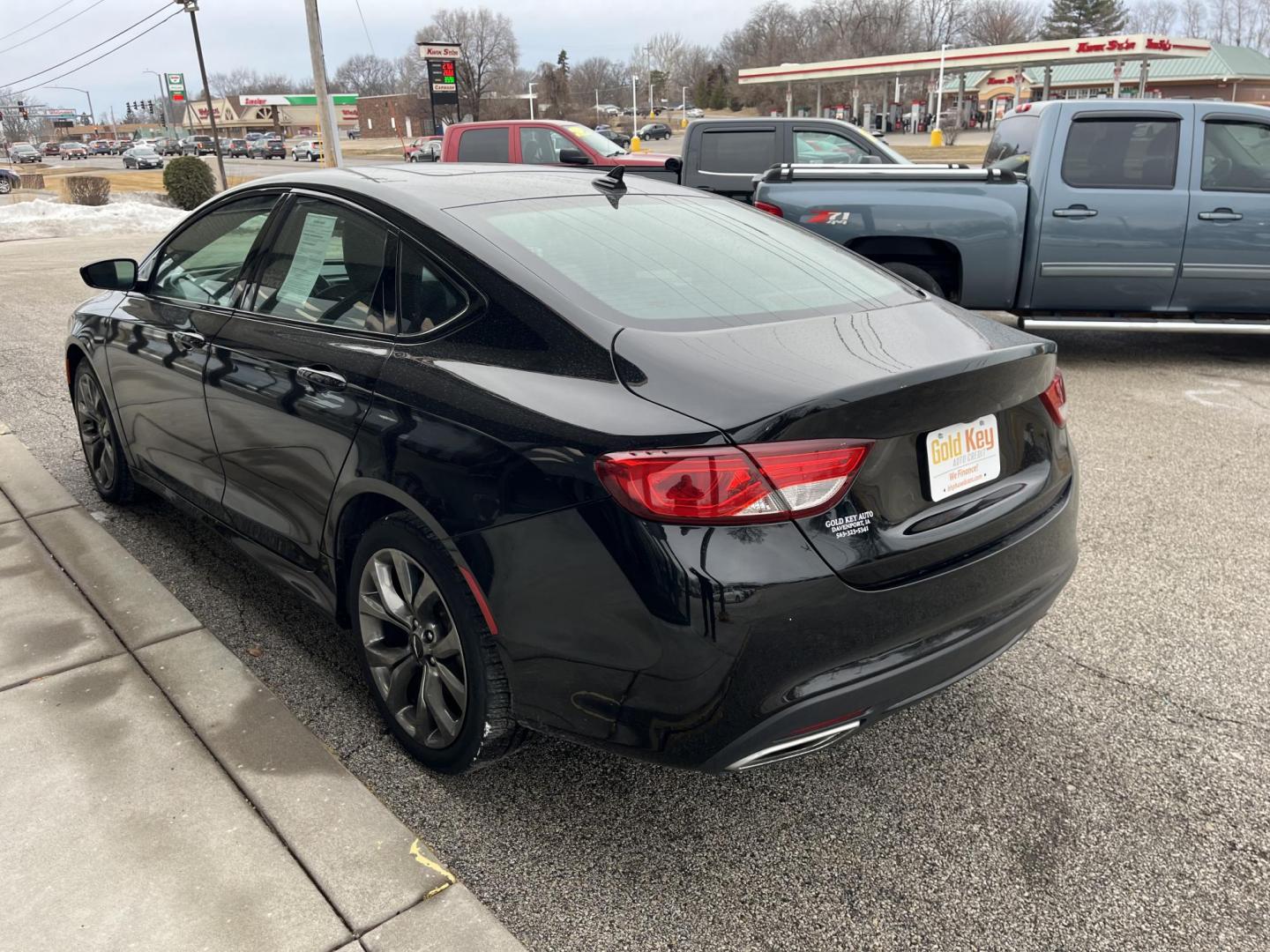 2015 Black Clearcoat Chrysler 200 S (1C3CCCBG3FN) with an 3.6L V-6 DOHC engine, located at 1633 W Kimberly, Davenport, IA, 52806, (563) 323-5341, 41.559456, -90.598732 - Photo#3