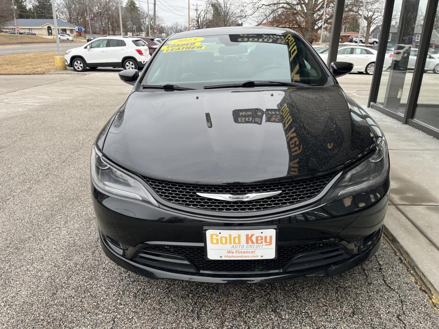 2015 Black Clearcoat Chrysler 200 S (1C3CCCBG3FN) with an 3.6L V-6 DOHC engine, located at 1633 W Kimberly, Davenport, IA, 52806, (563) 323-5341, 41.559456, -90.598732 - Photo#1