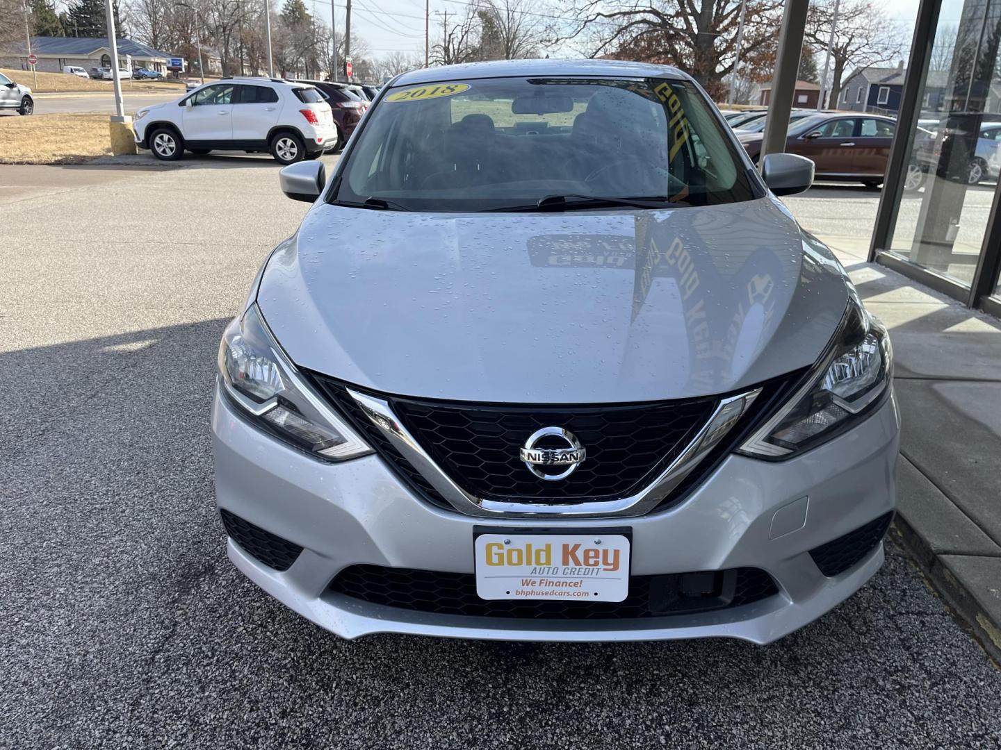 2018 Brilliant Silver Nissan Sentra SV (3N1AB7AP6JY) with an 1.8L I-4 DOHC engine, located at 1633 W Kimberly, Davenport, IA, 52806, (563) 323-5341, 41.559456, -90.598732 - Photo#1
