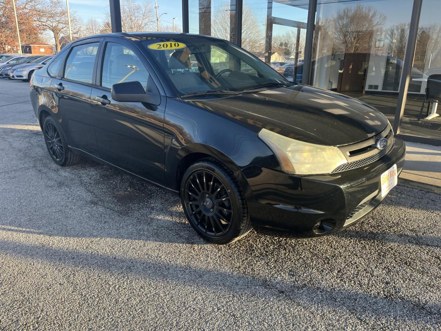 2010 Ebony Ford Focus SES Sedan (1FAHP3GN7AW) with an 2.0L L4 DOHC 16V engine, located at 1633 W Kimberly, Davenport, IA, 52806, (563) 323-5341, 41.559456, -90.598732 - Photo#2