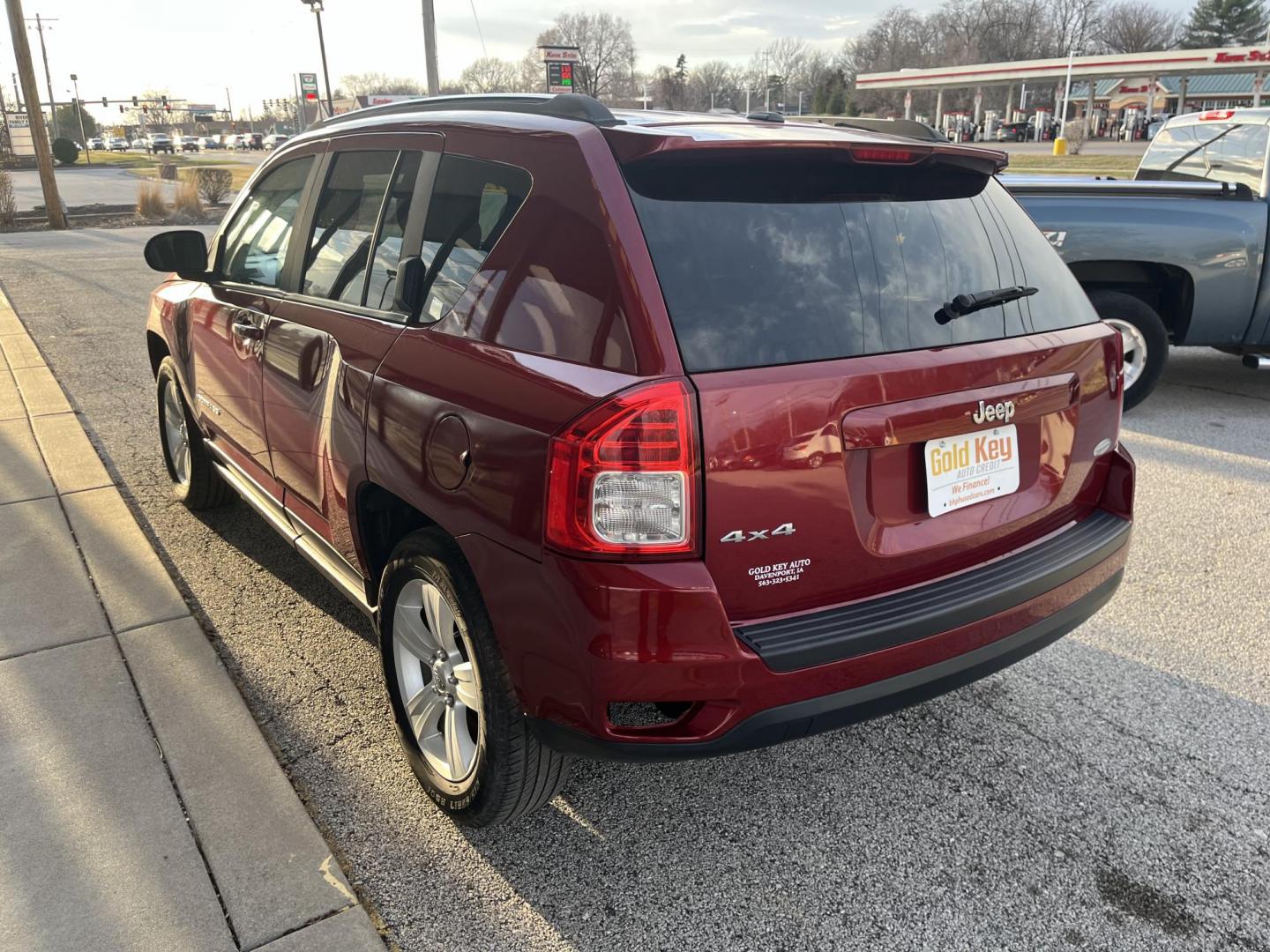 2013 Red Jeep Compass Latitude (1C4NJDEB6DD) , Auto transmission, located at 1633 W Kimberly, Davenport, IA, 52806, (563) 323-5341, 41.559456, -90.598732 - Photo#3