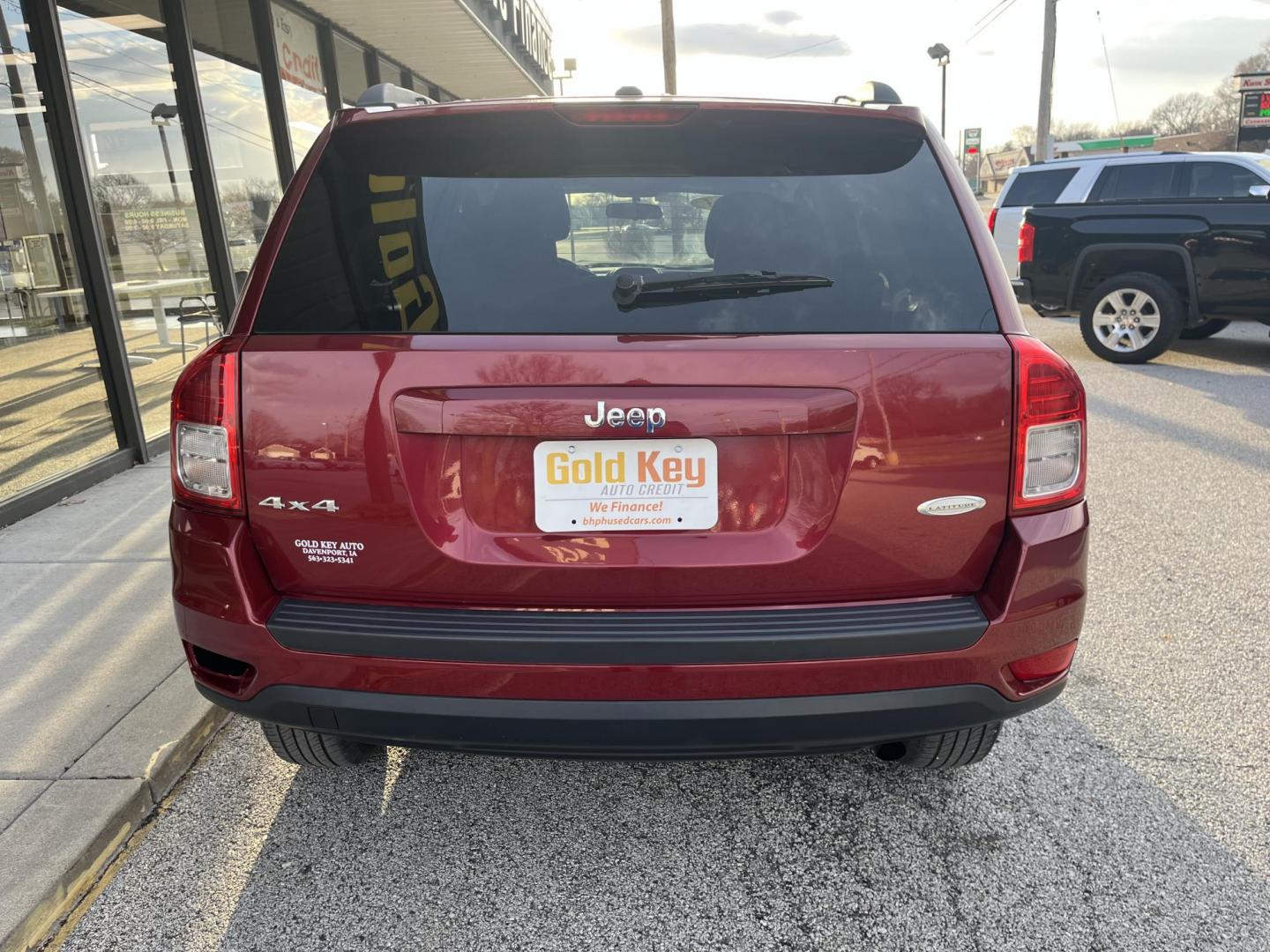 2013 Red Jeep Compass Latitude (1C4NJDEB6DD) , Auto transmission, located at 1633 W Kimberly, Davenport, IA, 52806, (563) 323-5341, 41.559456, -90.598732 - Photo#4