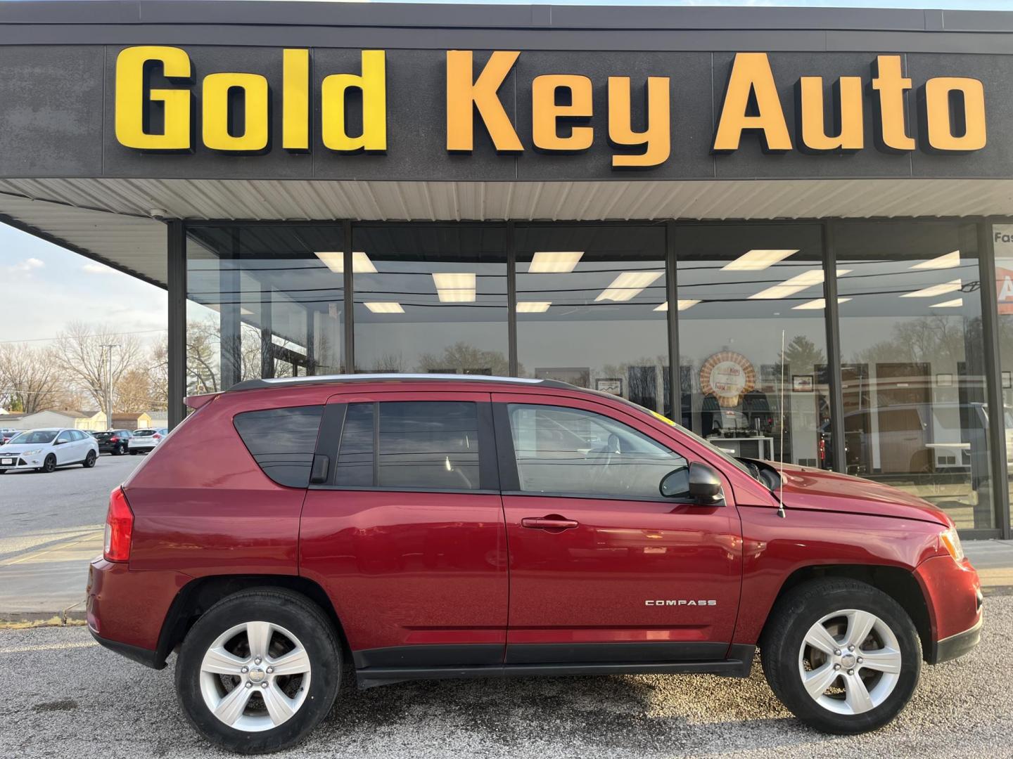 2013 Red Jeep Compass Latitude (1C4NJDEB6DD) , Auto transmission, located at 1633 W Kimberly, Davenport, IA, 52806, (563) 323-5341, 41.559456, -90.598732 - Photo#0