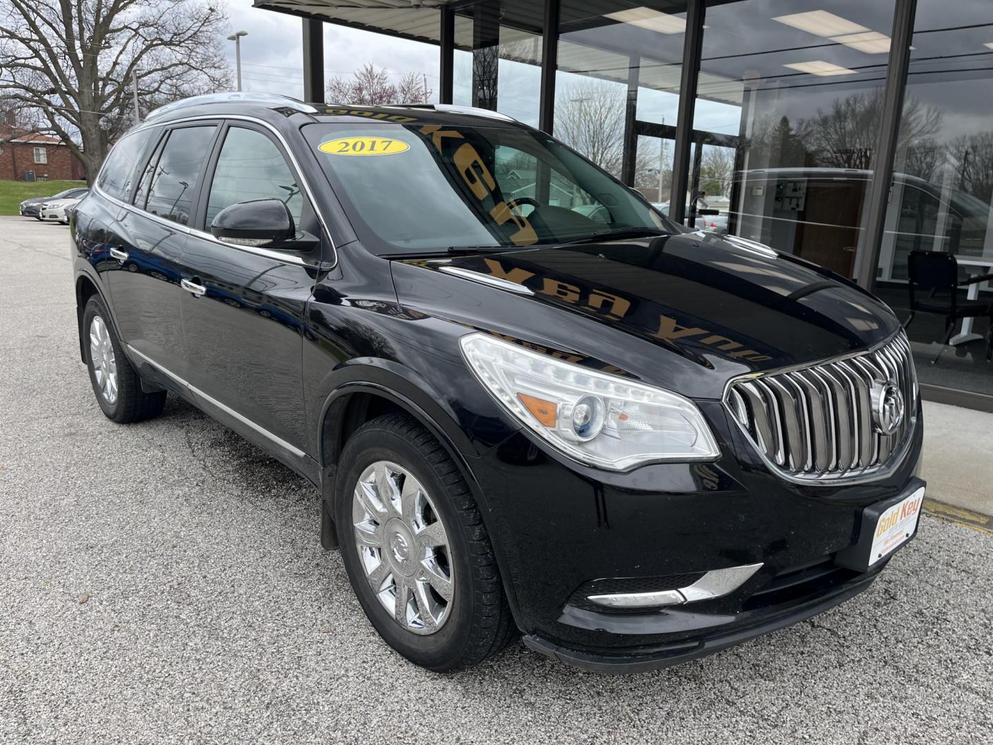 2017 Ebony Twilight Metallic Buick Enclave Leather (5GAKVBKD5HJ) with an 3.6L V-6 gasoline direct injection engine, located at 1633 W Kimberly, Davenport, IA, 52806, (563) 323-5341, 41.559456, -90.598732 - Photo#2