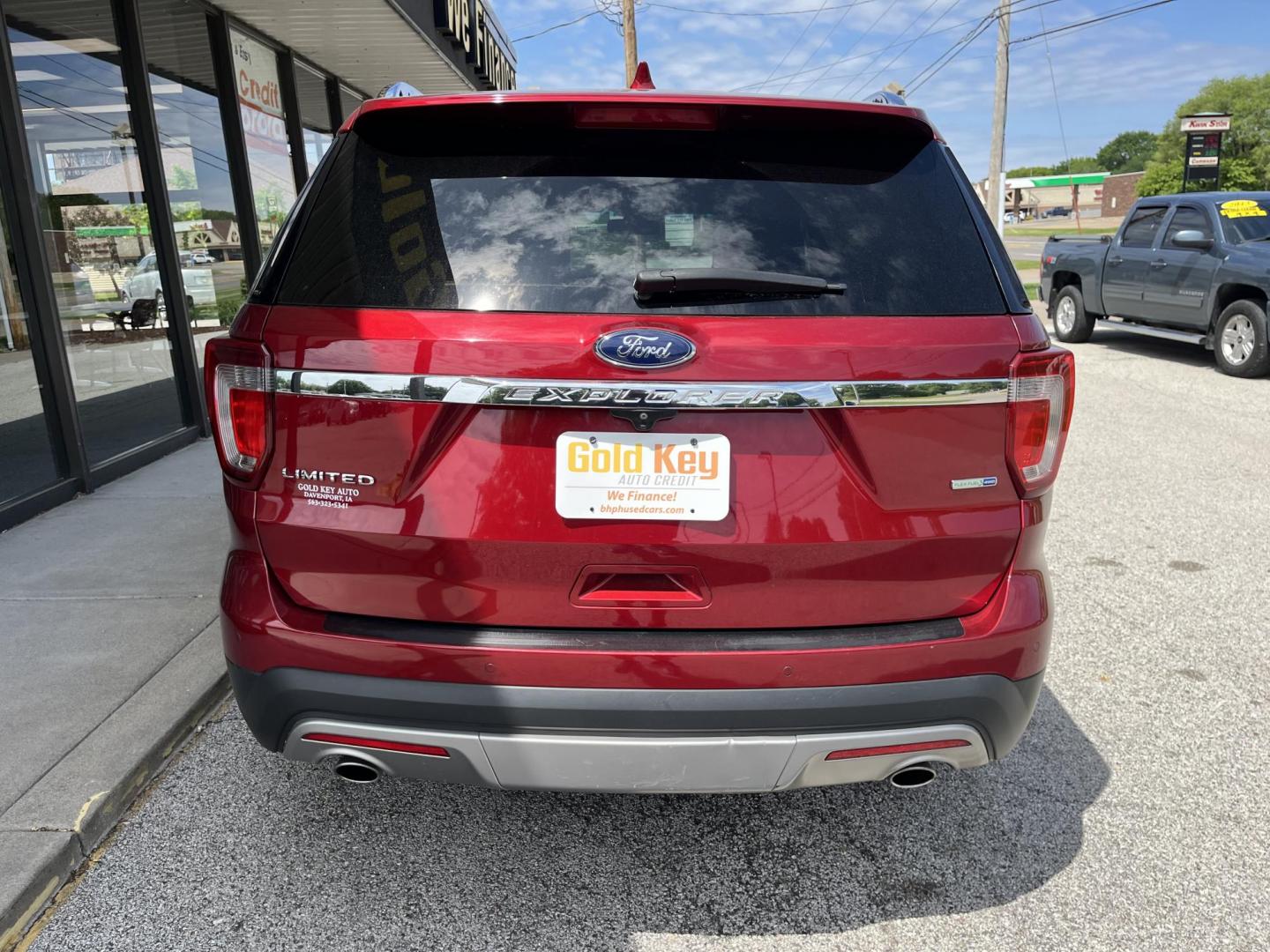 2016 Ruby Red Metallic Tinted Clearcoat Ford Explorer Limited (1FM5K8F8XGG) with an EcoBoost 2.3L I-4 gasoline direct injection engine, located at 1633 W Kimberly, Davenport, IA, 52806, (563) 323-5341, 41.559456, -90.598732 - Photo#4