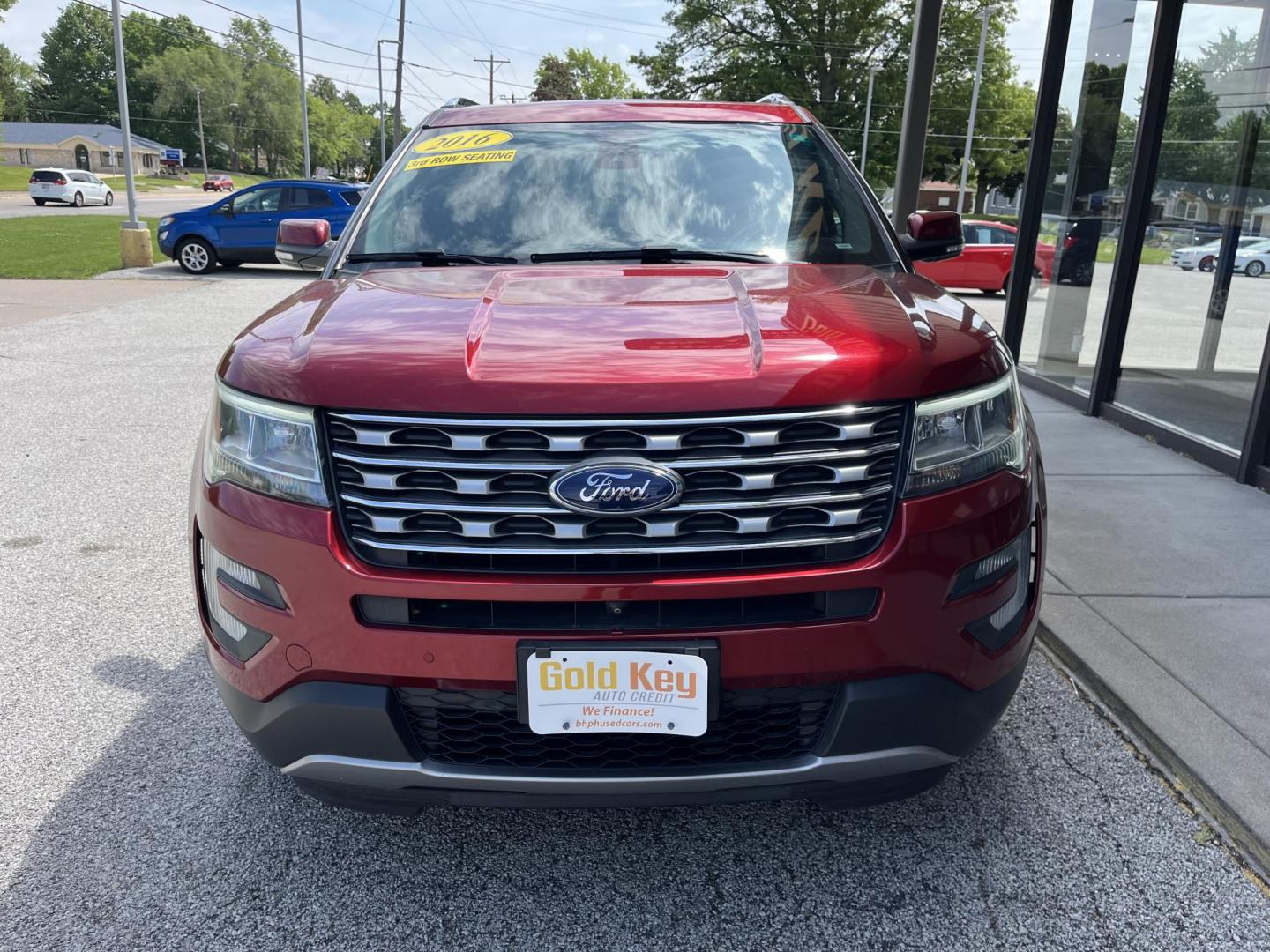 2016 Ruby Red Metallic Tinted Clearcoat Ford Explorer Limited (1FM5K8F8XGG) with an EcoBoost 2.3L I-4 gasoline direct injection engine, located at 1633 W Kimberly, Davenport, IA, 52806, (563) 323-5341, 41.559456, -90.598732 - Photo#1
