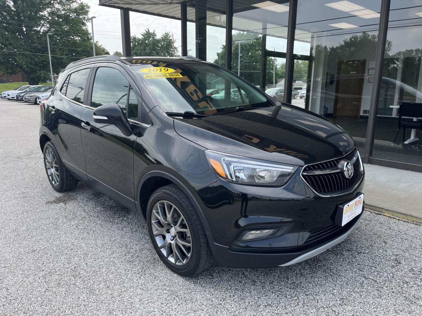 2019 Black Carbon Metallic Buick Encore AWD Sport Touring (KL4CJ2SBXKB) , located at 1633 W Kimberly, Davenport, IA, 52806, (563) 323-5341, 41.559456, -90.598732 - Photo#2