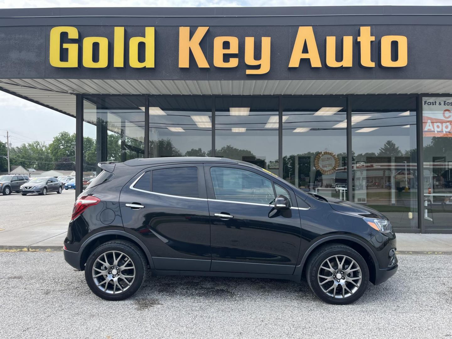 2019 Black Carbon Metallic Buick Encore AWD Sport Touring (KL4CJ2SBXKB) , located at 1633 W Kimberly, Davenport, IA, 52806, (563) 323-5341, 41.559456, -90.598732 - Photo#0