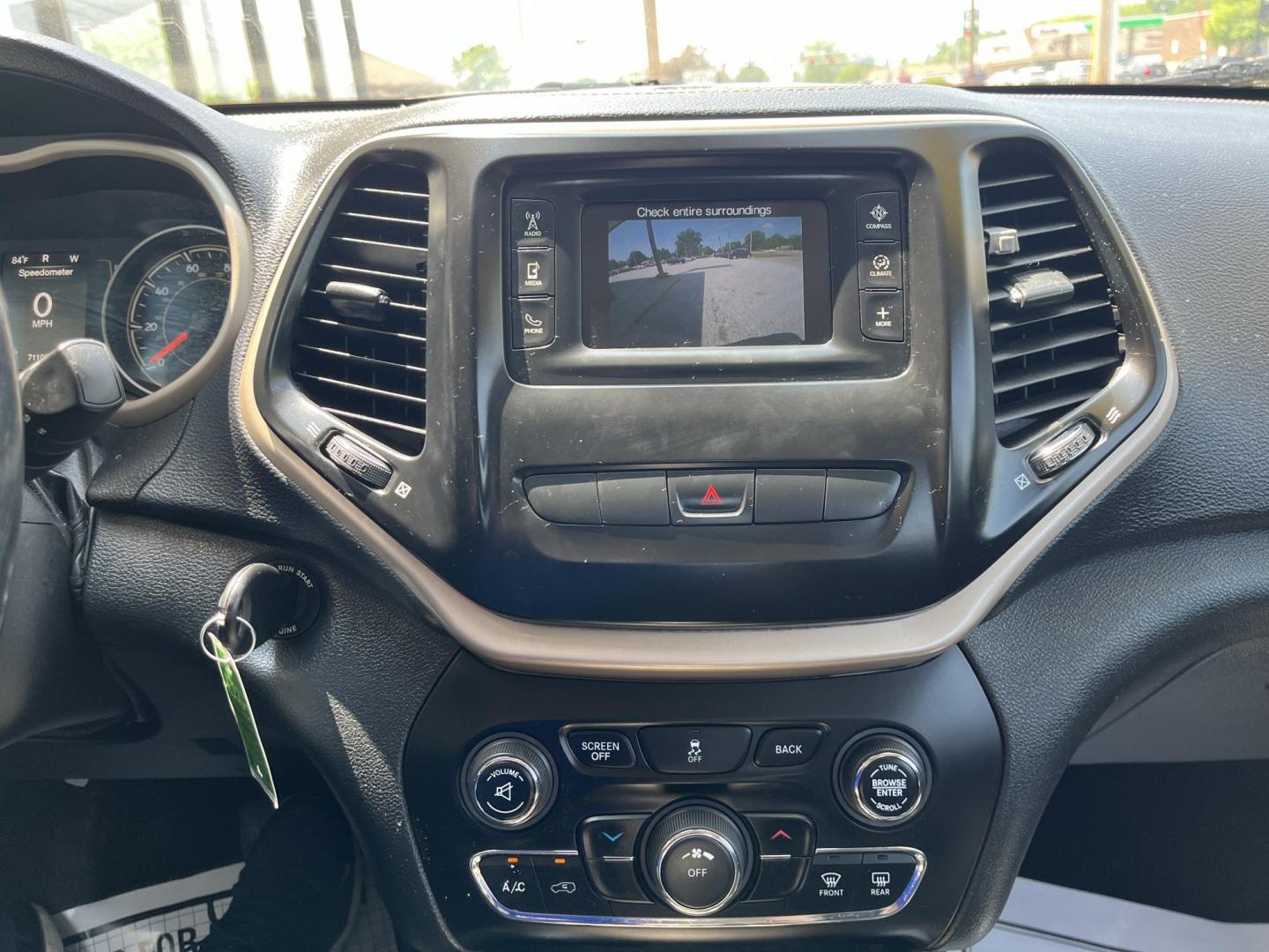 2015 Deep Cherry Red Crystal Pearlcoat Jeep Cherokee Sport (1C4PJMAB9FW) , located at 1633 W Kimberly, Davenport, IA, 52806, (563) 323-5341, 41.559456, -90.598732 - Photo#7
