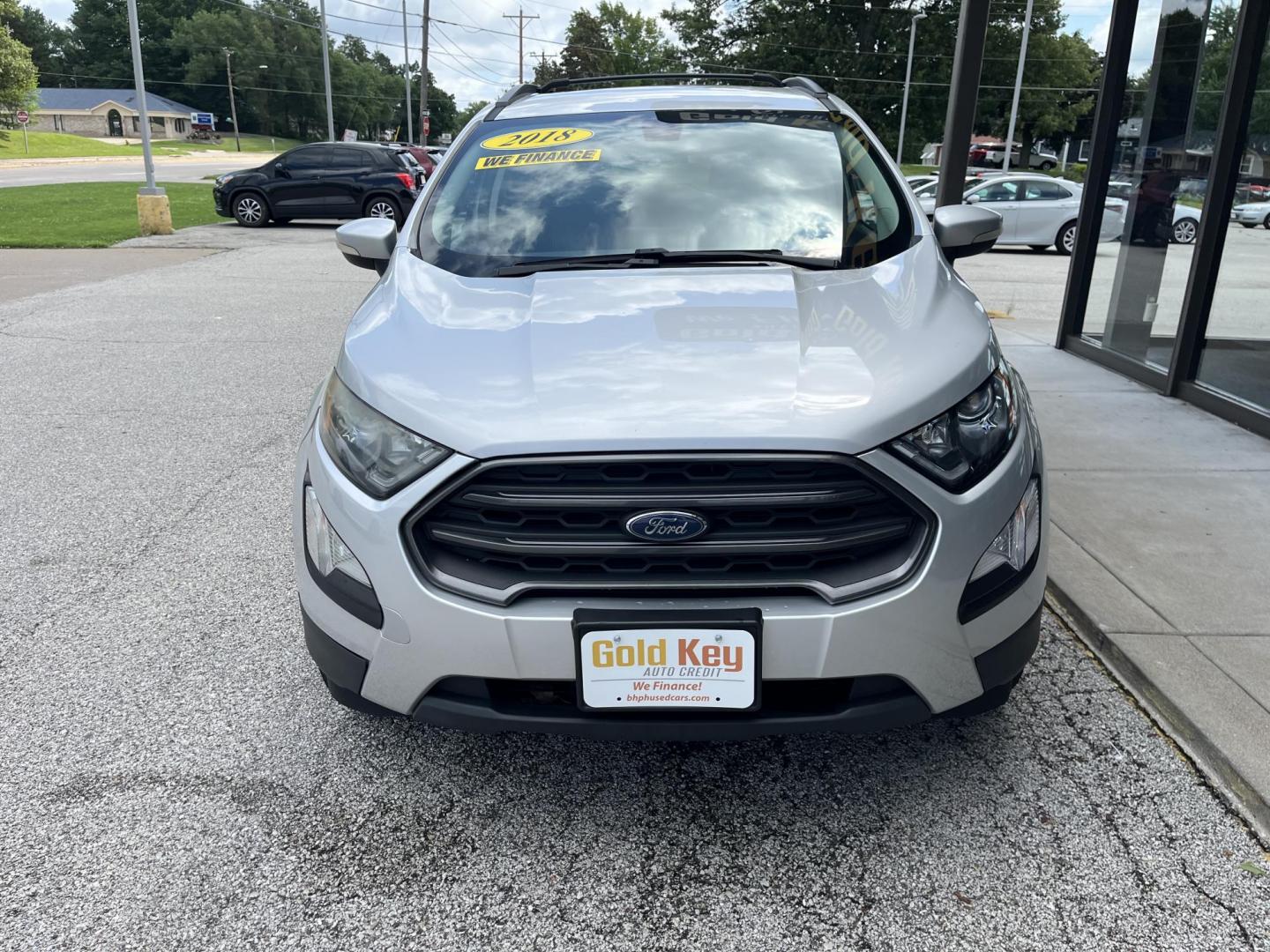 2018 Moondust Silver Metallic Ford EcoSport SES (MAJ6P1CL2JC) with an 2L I-4 gasoline direct injection engine, located at 1633 W Kimberly, Davenport, IA, 52806, (563) 323-5341, 41.559456, -90.598732 - Photo#1