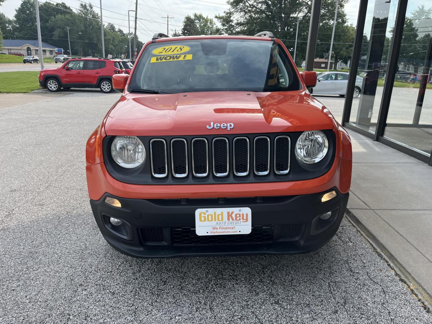 2018 Omaha Orange Jeep Renegade Latitude 4x4 (ZACCJBBB6JP) , located at 1633 W Kimberly, Davenport, IA, 52806, (563) 323-5341, 41.559456, -90.598732 - Photo#1