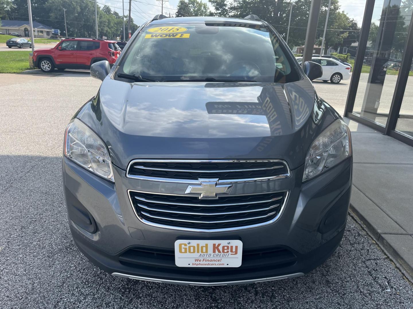 2015 Silver Ice Metallic Chevrolet Trax LT (KL7CJLSBXFB) with an Ecotec 1.4L I-4 DOHC engine, located at 1633 W Kimberly, Davenport, IA, 52806, (563) 323-5341, 41.559456, -90.598732 - Photo#1
