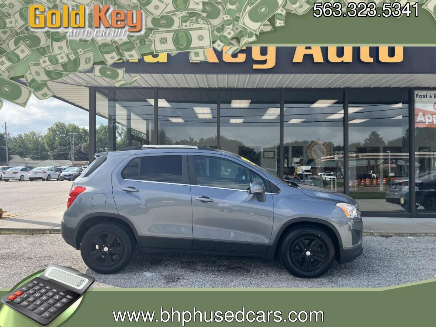 2015 Silver Ice Metallic Chevrolet Trax LT (KL7CJLSBXFB) with an Ecotec 1.4L I-4 DOHC engine, located at 1633 W Kimberly, Davenport, IA, 52806, (563) 323-5341, 41.559456, -90.598732- Photo#0