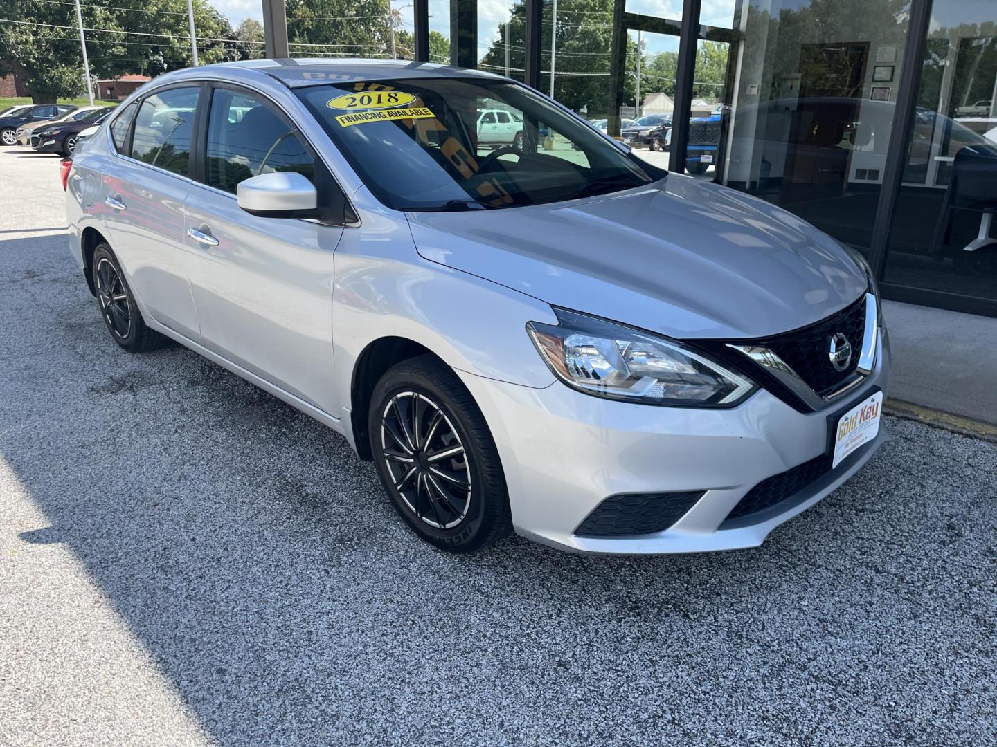 2018 Brilliant Silver Nissan Sentra S (3N1AB7AP9JY) with an 1.8L I-4 DOHC engine, located at 1633 W Kimberly, Davenport, IA, 52806, (563) 323-5341, 41.559456, -90.598732 - Photo#2