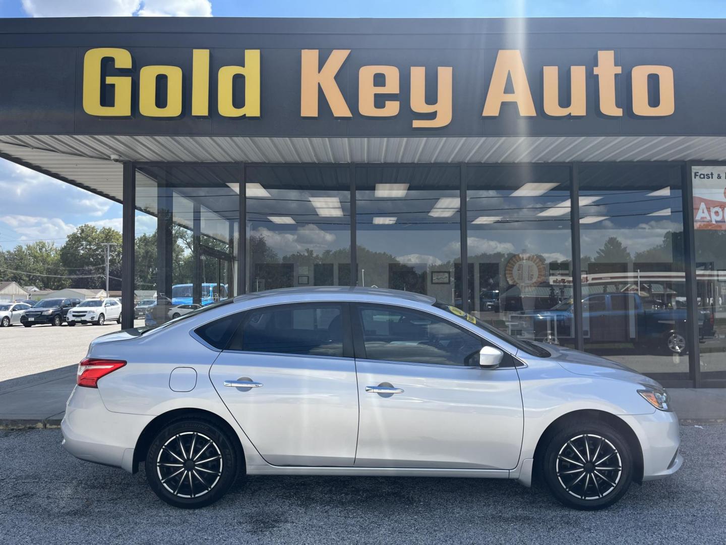 2018 Brilliant Silver Nissan Sentra S (3N1AB7AP9JY) with an 1.8L I-4 DOHC engine, located at 1633 W Kimberly, Davenport, IA, 52806, (563) 323-5341, 41.559456, -90.598732 - Photo#0