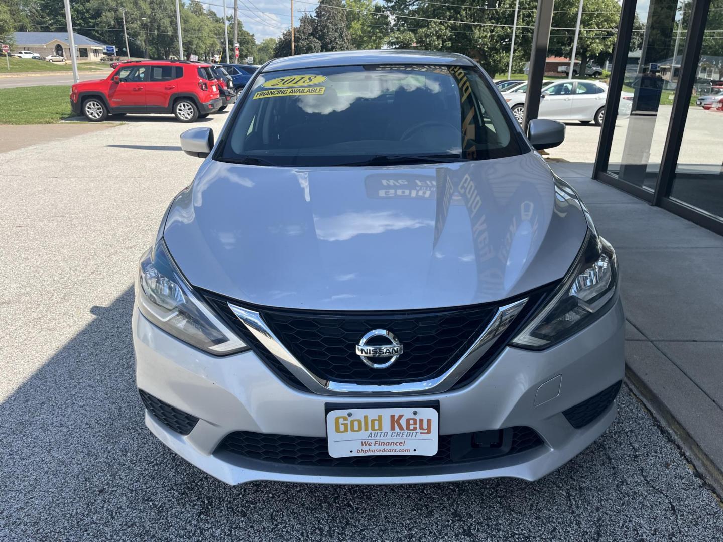 2018 Brilliant Silver Nissan Sentra S (3N1AB7AP9JY) with an 1.8L I-4 DOHC engine, located at 1633 W Kimberly, Davenport, IA, 52806, (563) 323-5341, 41.559456, -90.598732 - Photo#1