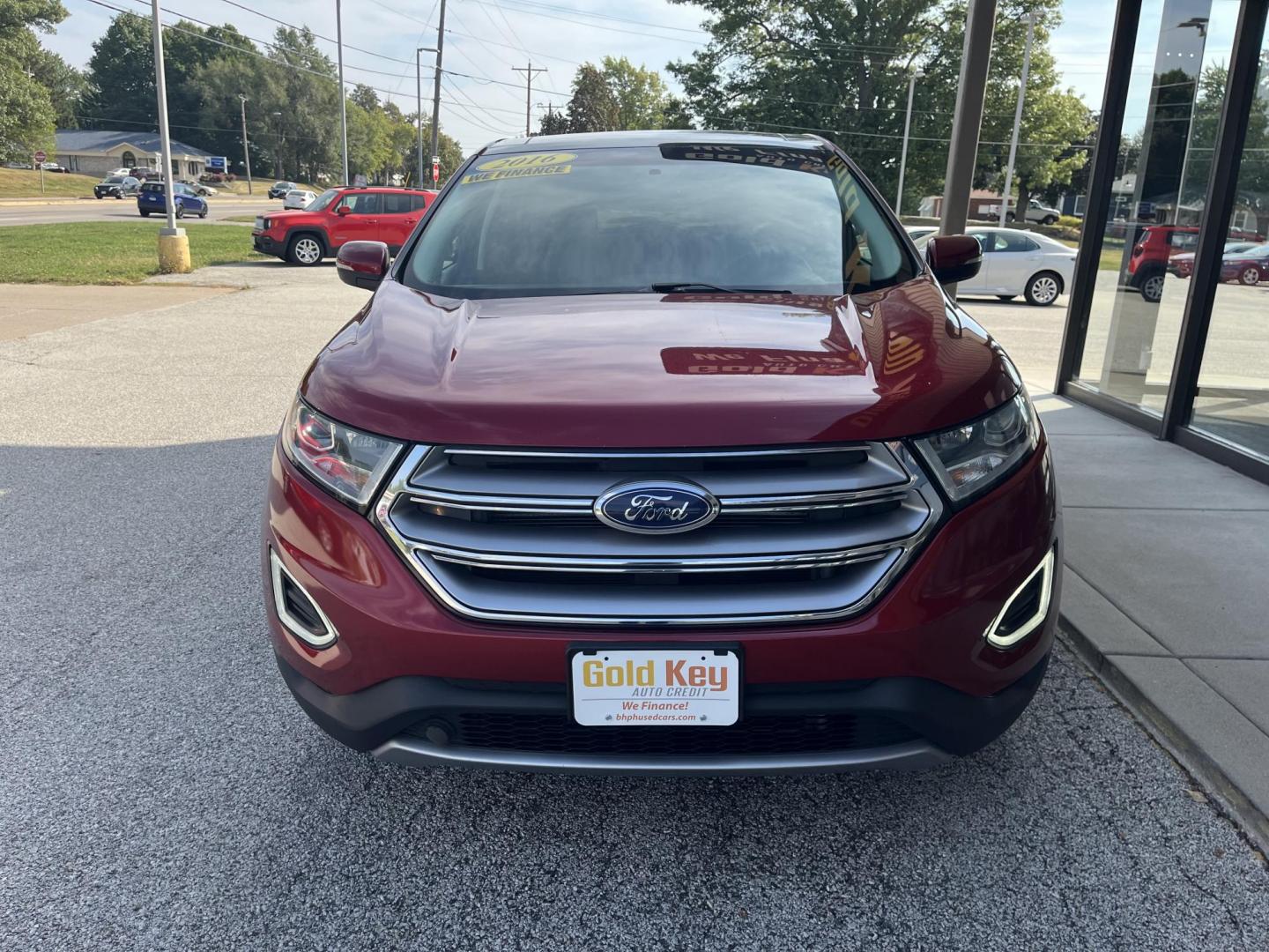 2016 Ruby Red Metallic Tinted Clearcoat Ford Edge SEL (2FMPK4J83GB) , located at 1633 W Kimberly, Davenport, IA, 52806, (563) 323-5341, 41.559456, -90.598732 - Photo#1