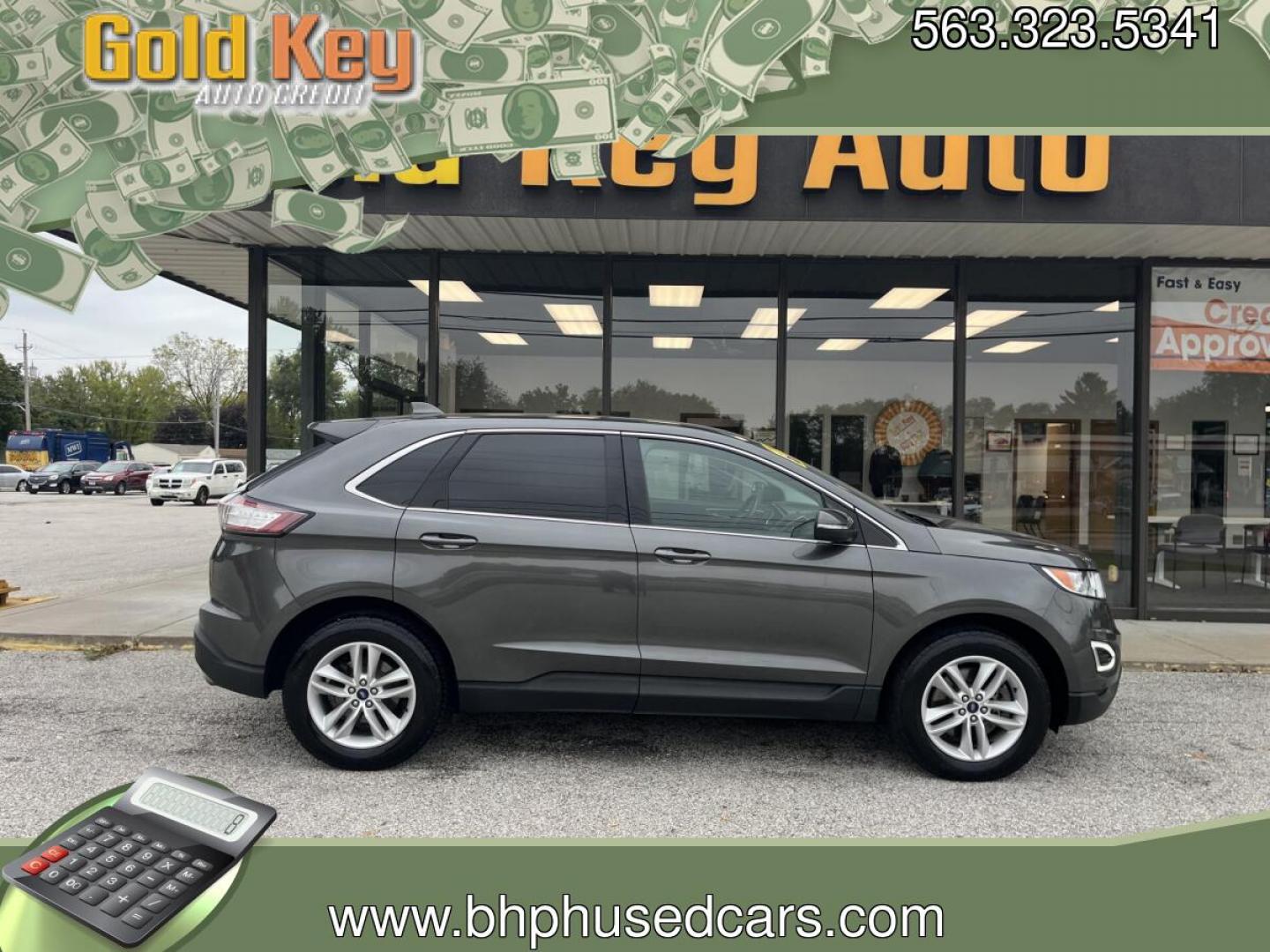 2018 Magnetic Metallic Ford Edge SEL (2FMPK4J8XJB) , located at 1633 W Kimberly, Davenport, IA, 52806, (563) 323-5341, 41.559456, -90.598732- Photo#0