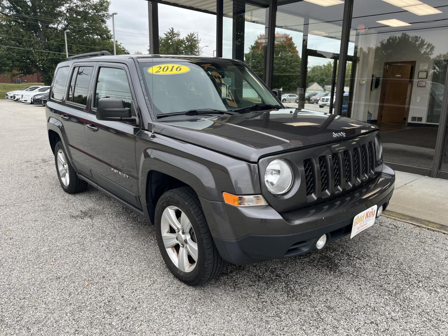 2016 Gun Metallic Jeep Patriot Latitude 4WD (1C4NJRFB8GD) with an 2.4L L4 DOHC 16V engine, located at 1633 W Kimberly, Davenport, IA, 52806, (563) 323-5341, 41.559456, -90.598732 - Photo#2